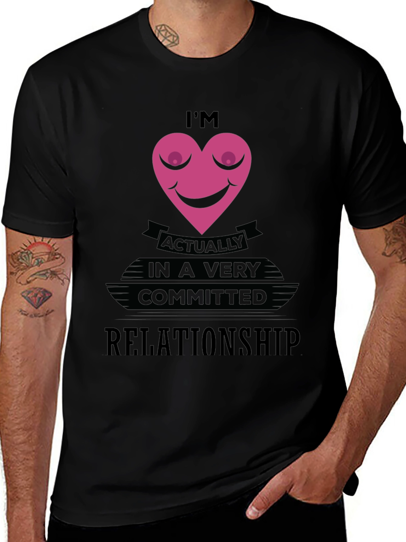 Funny Committed Relationship Graphic T-Shirt