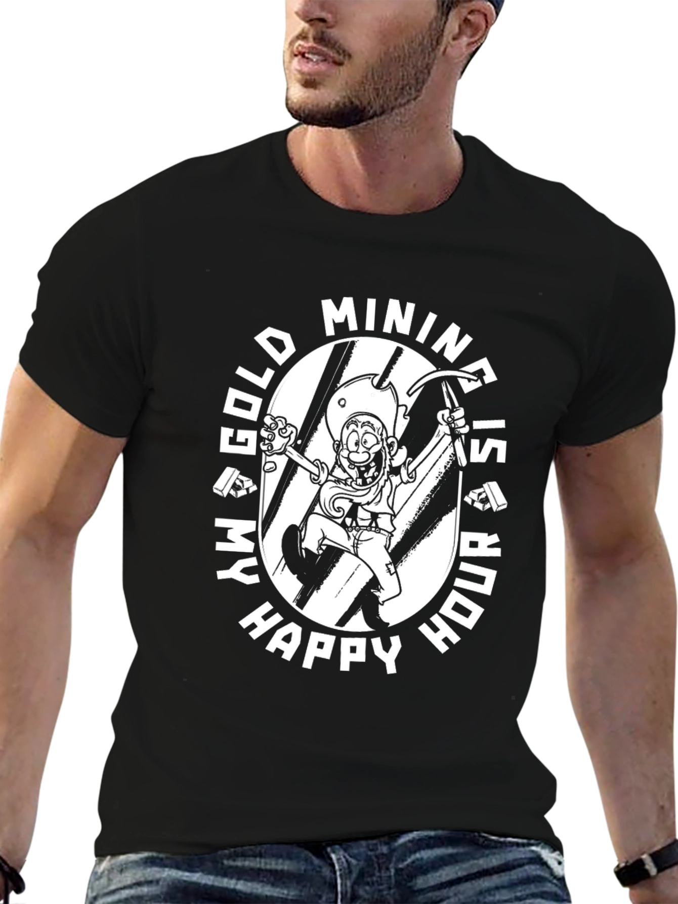 Gold Mining Happy Hour Graphic Tee