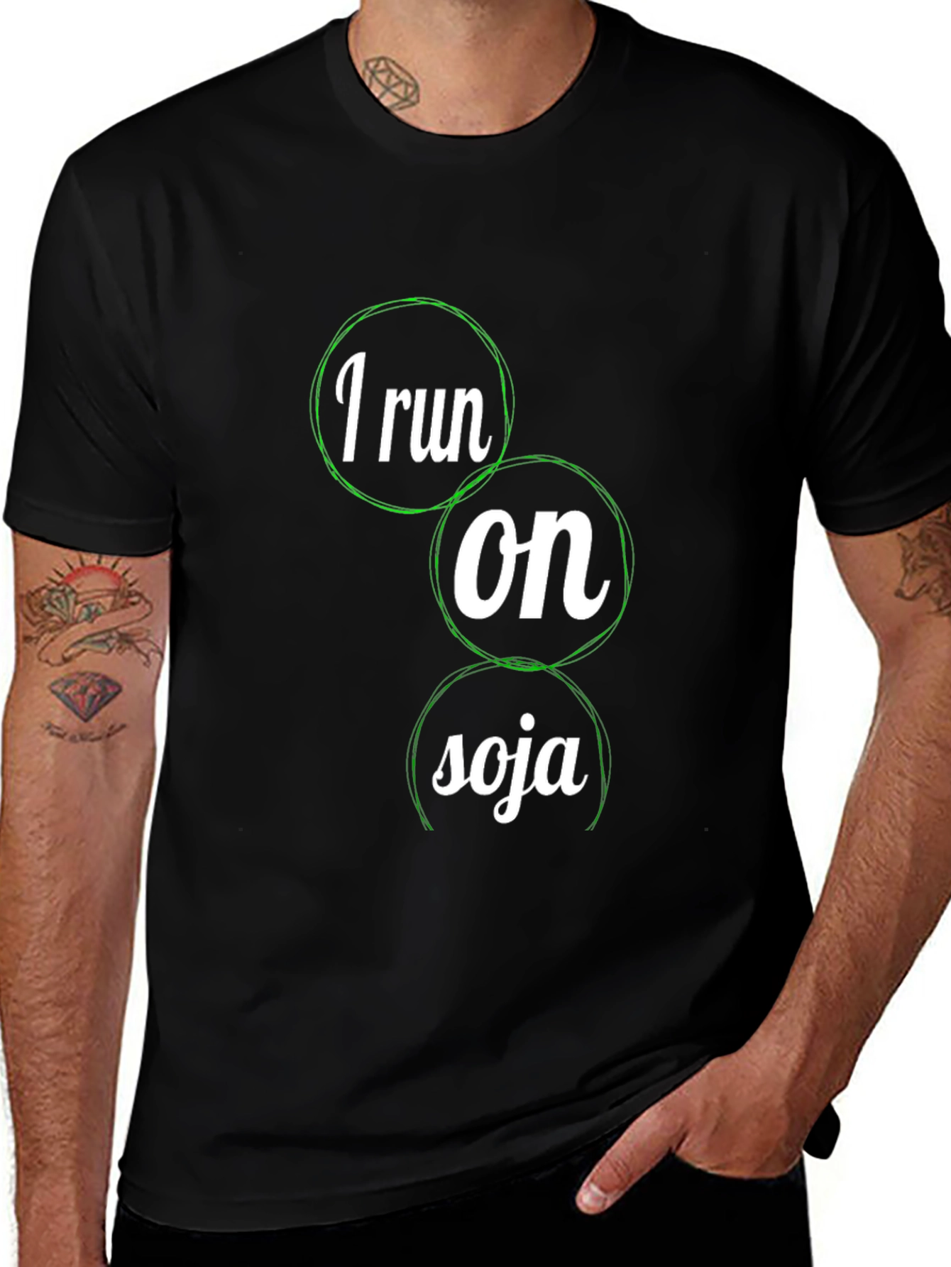 I Run on Soja - Vegan T-Shirt