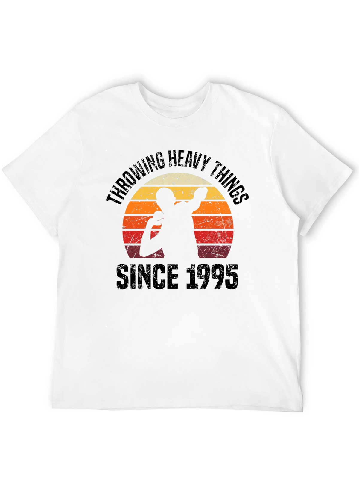 Throwing Heavy Things Since 1995 Black T-Shirt