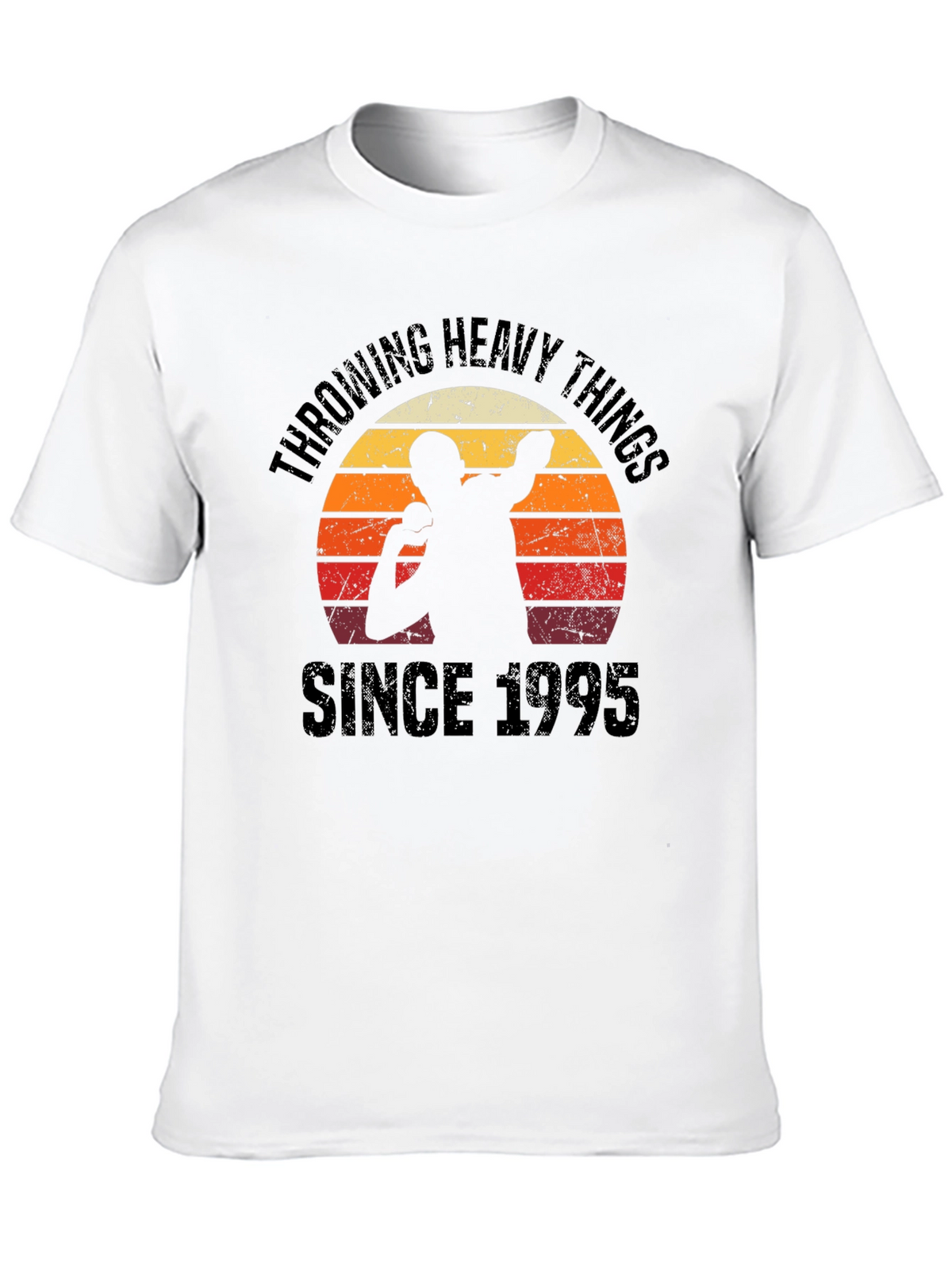 Throwing Heavy Things Since 1995 Black T-Shirt