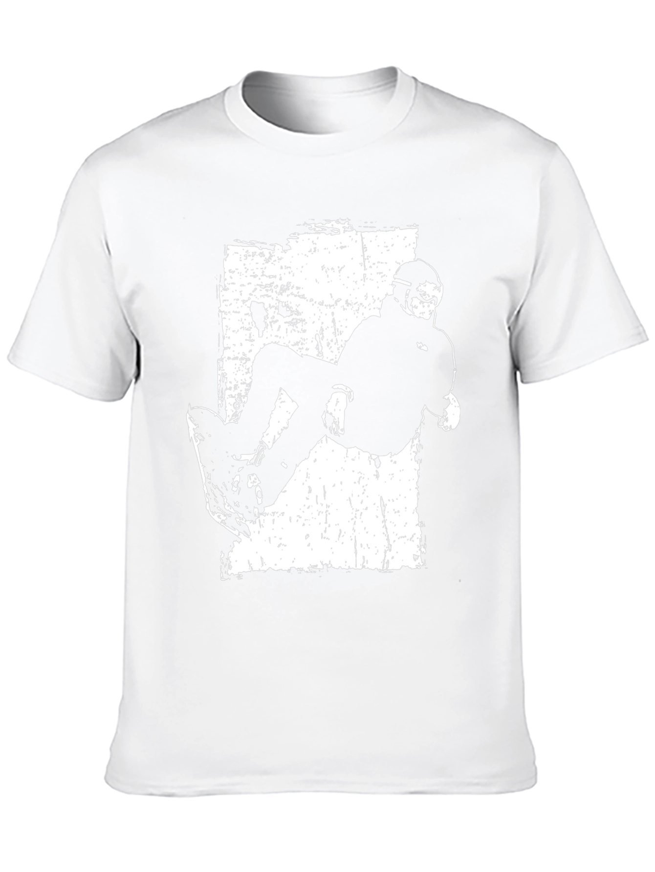 Skateboarder Graphic Tee - Black Cotton Casual Wear