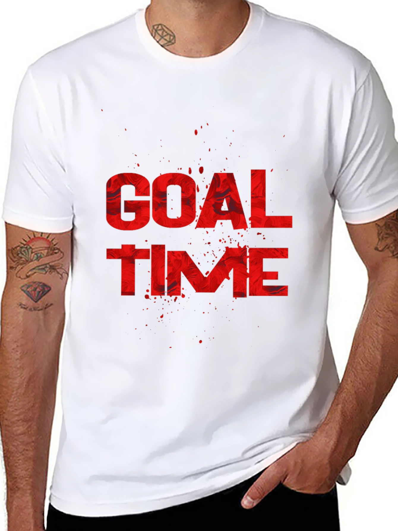 Goal Time Graphic Tee - Black Sports T-Shirt