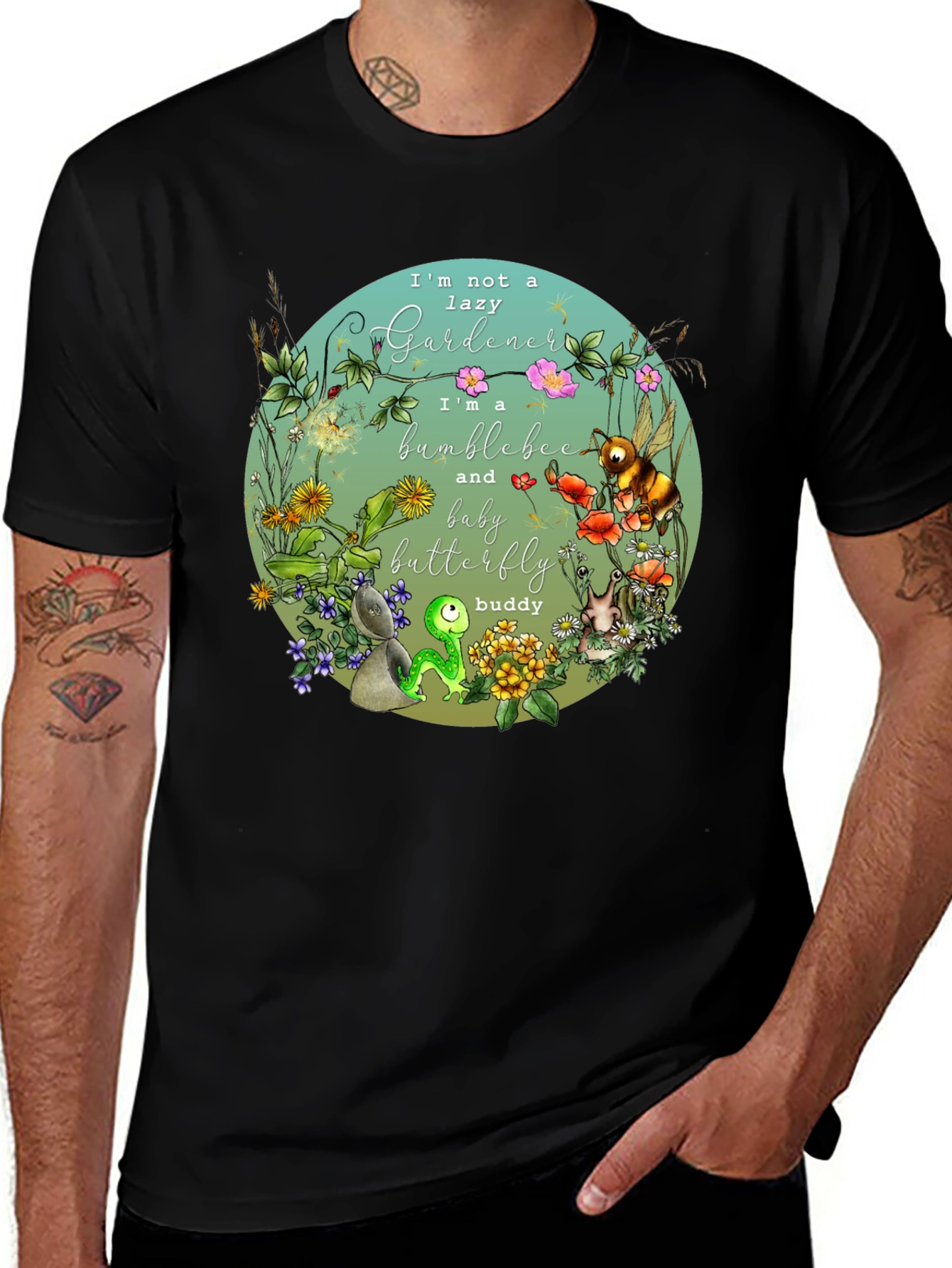 Bumblebee Gardener Graphic T-Shirt
