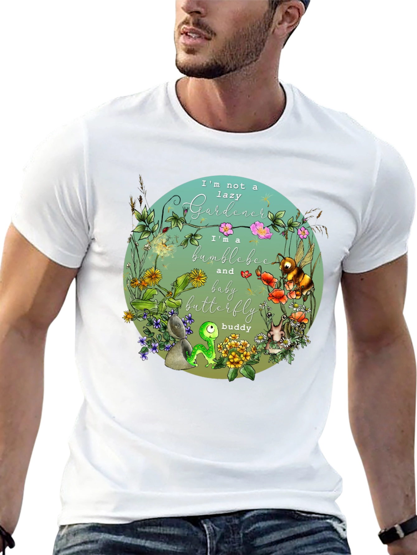 Bumblebee Gardener Graphic T-Shirt