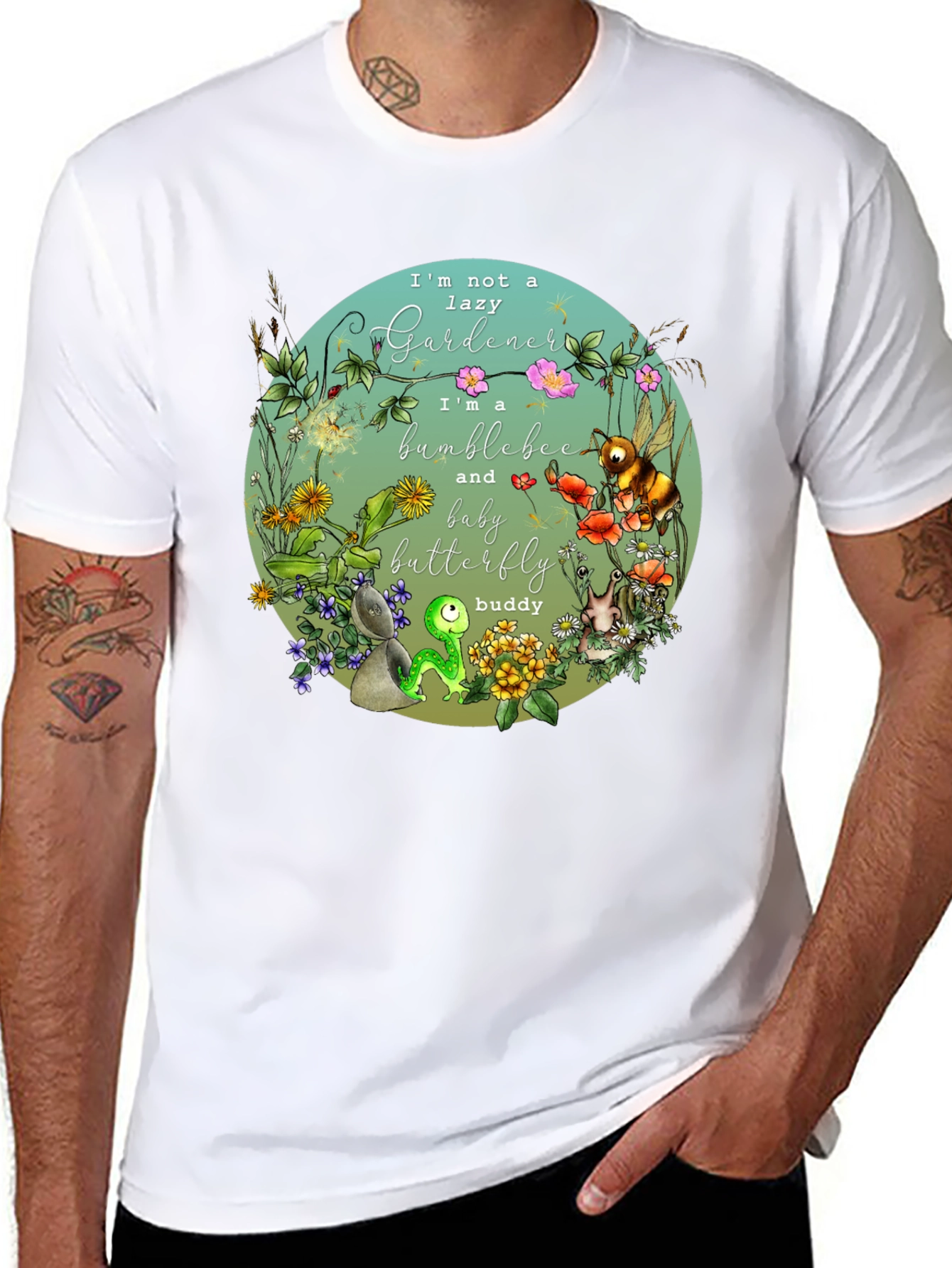 Bumblebee Gardener Graphic T-Shirt