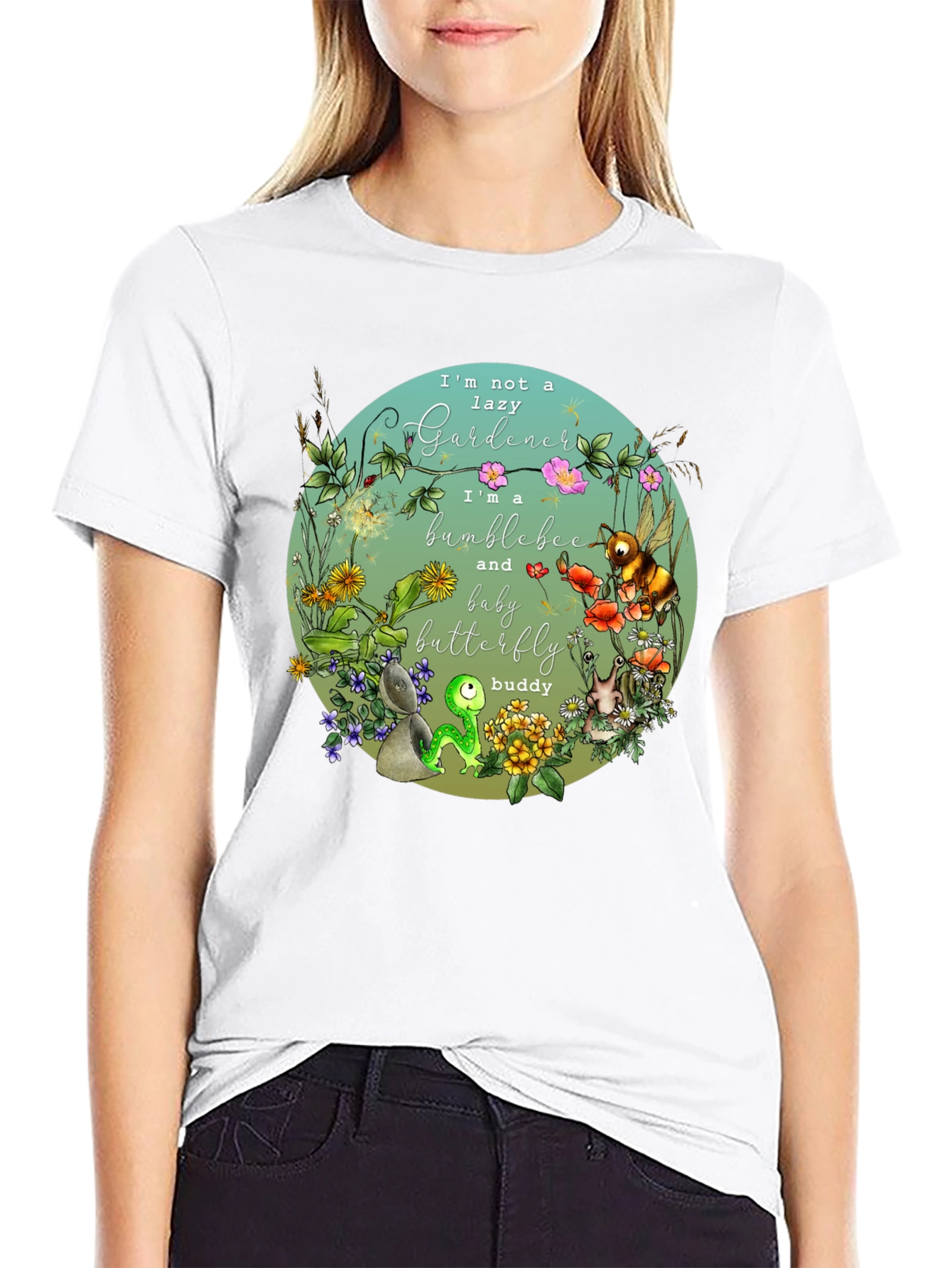 Bumblebee Gardener Graphic T-Shirt