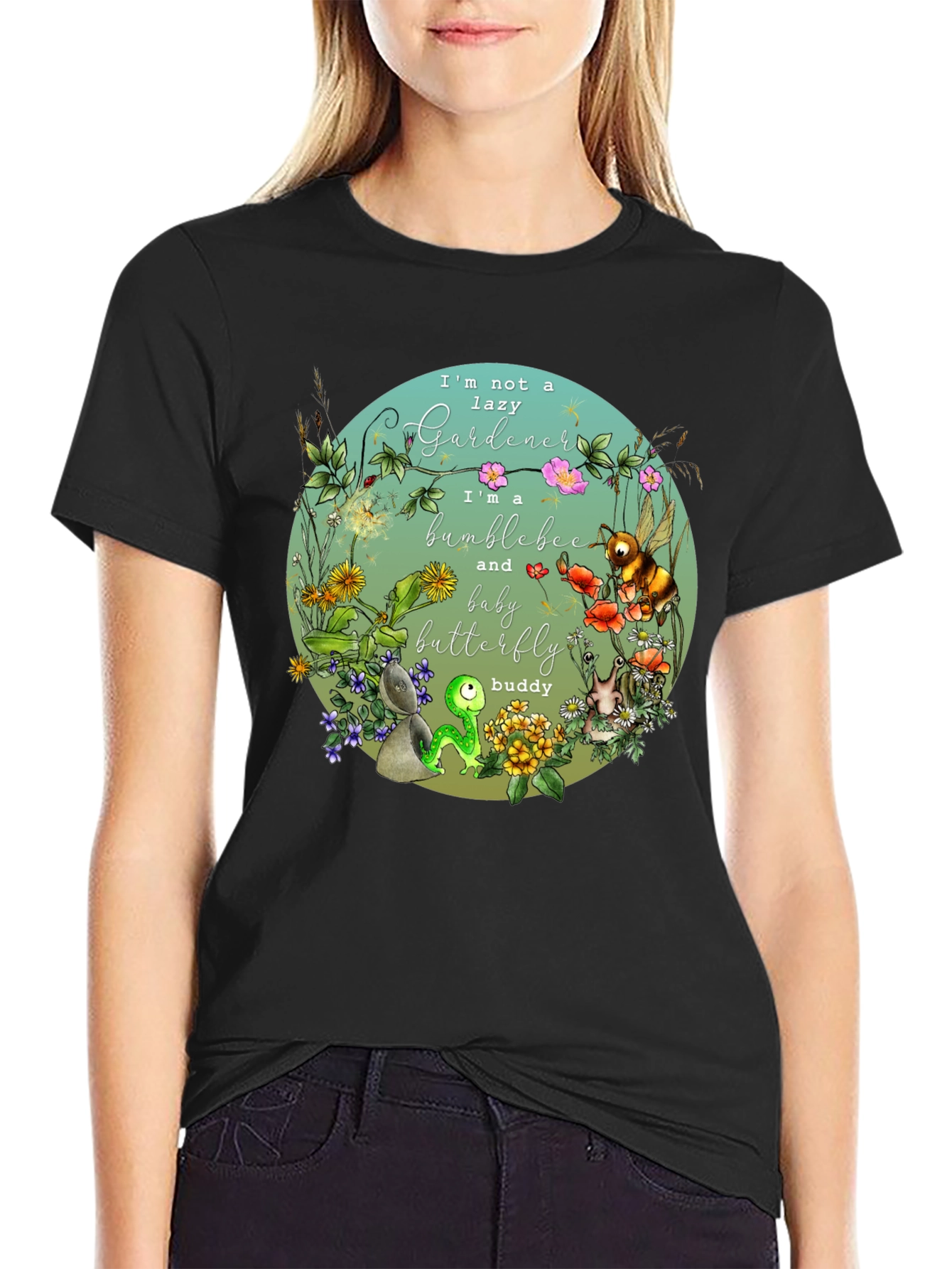 Bumblebee Gardener Graphic T-Shirt