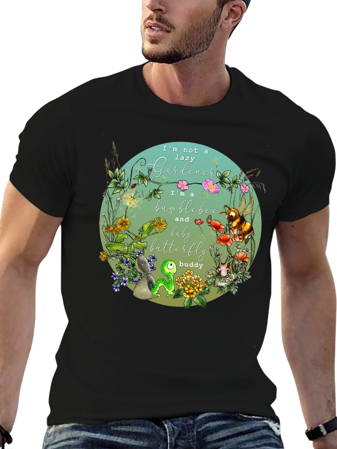 Bumblebee Gardener Graphic T-Shirt