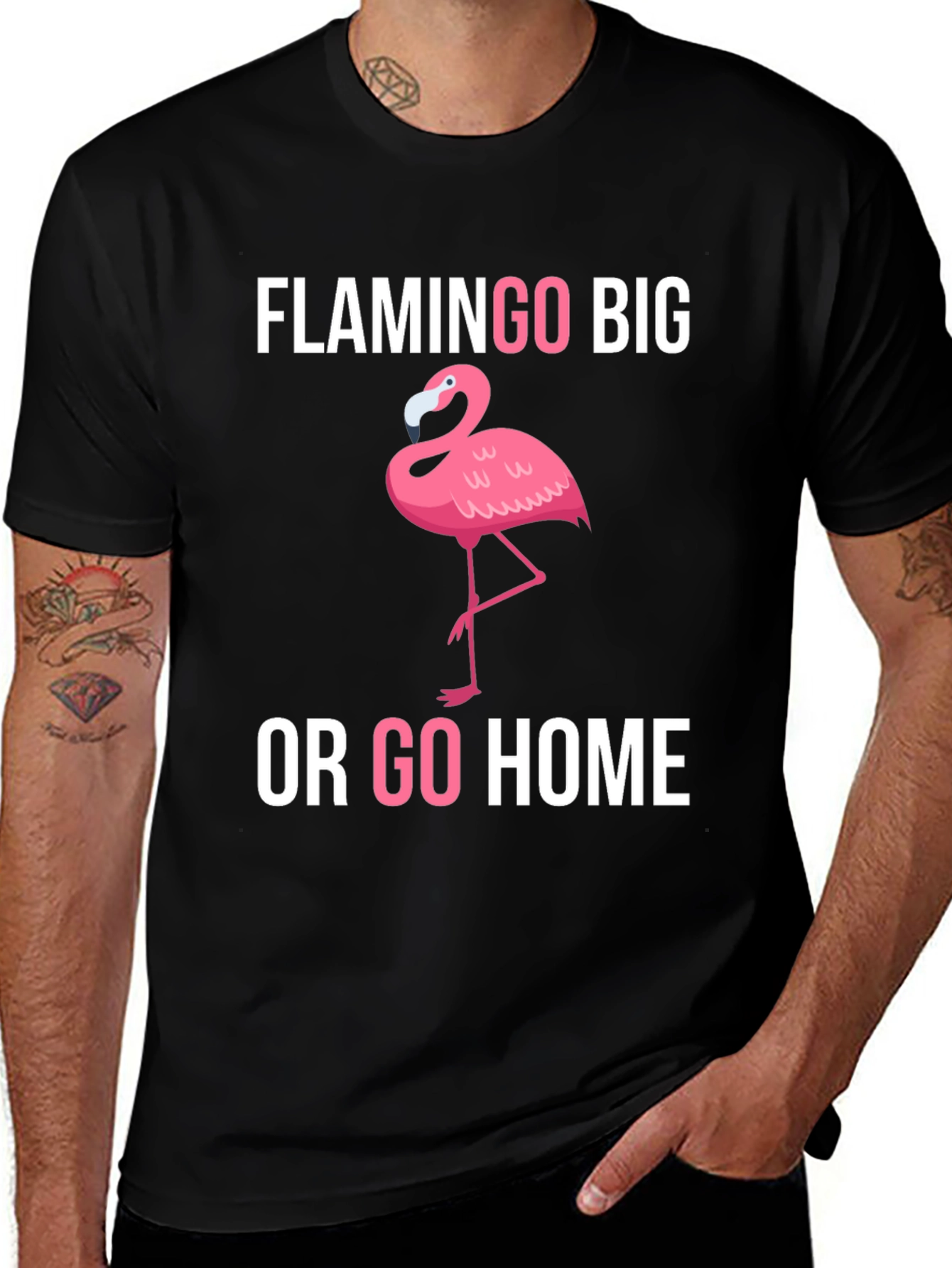 Flamingo Big or Go Home Graphic Tee