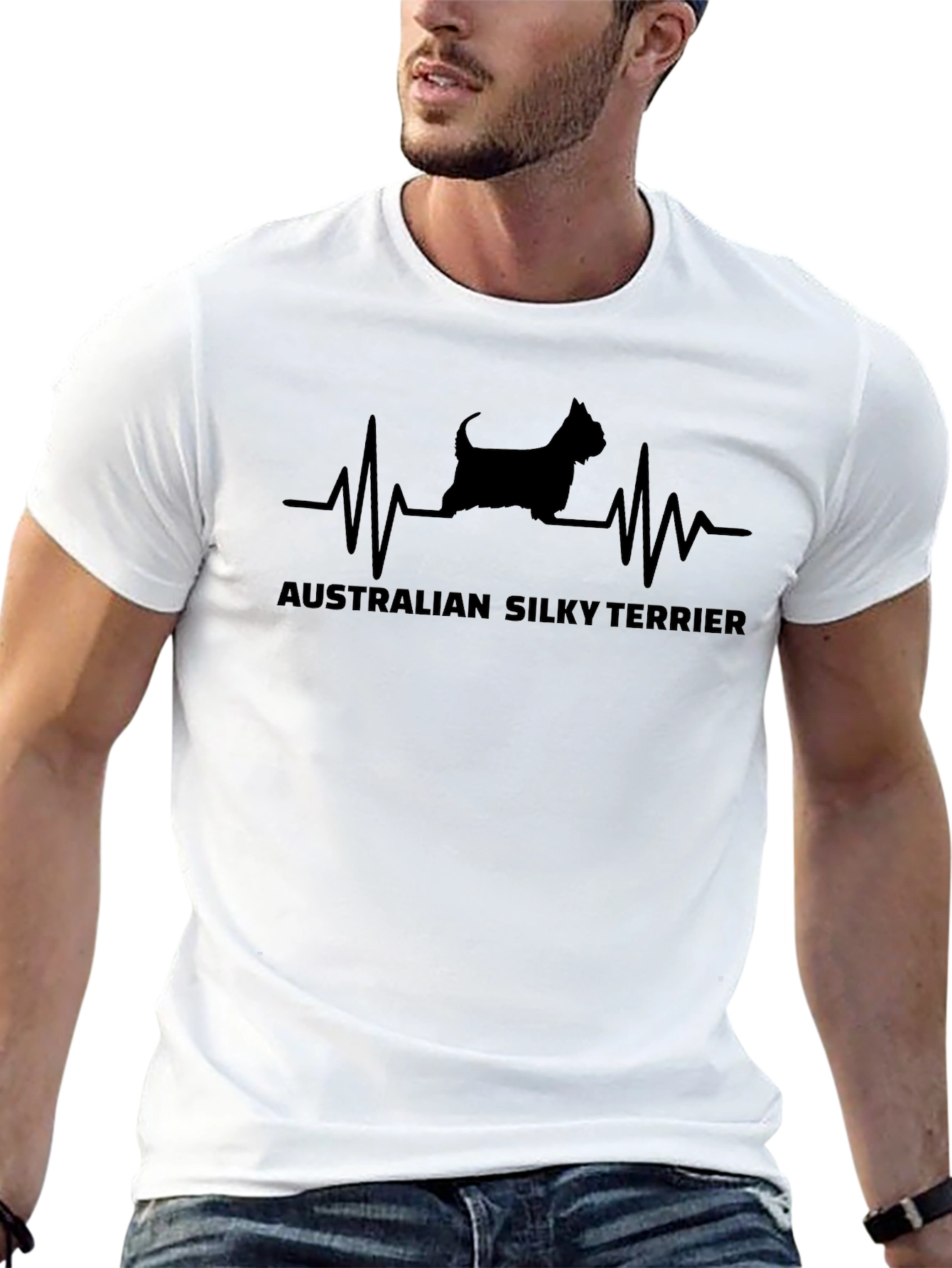 Australian Silky Terrier Heartbeat T-Shirt