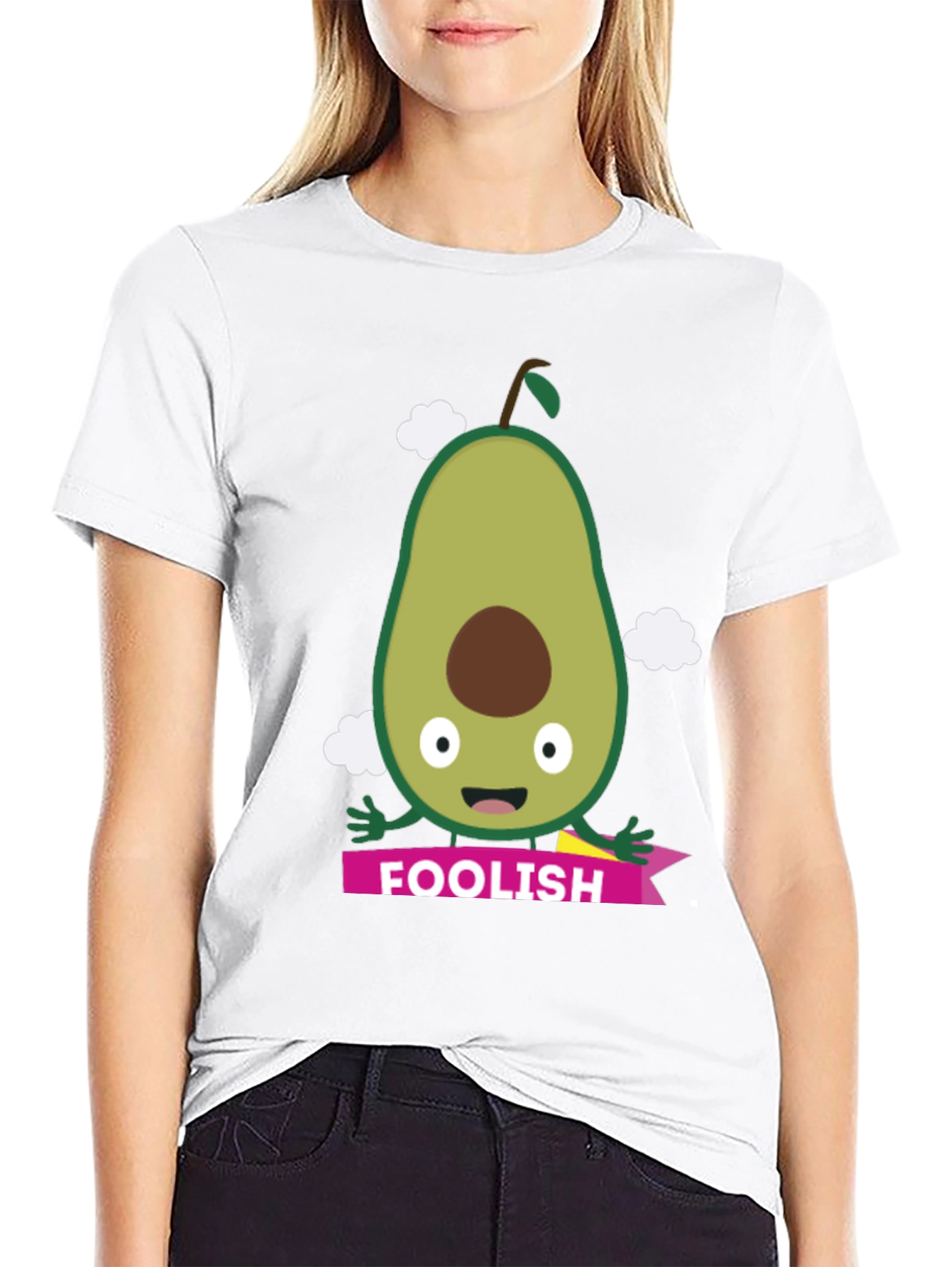 Funny Avocado Foolish Graphic T-Shirt
