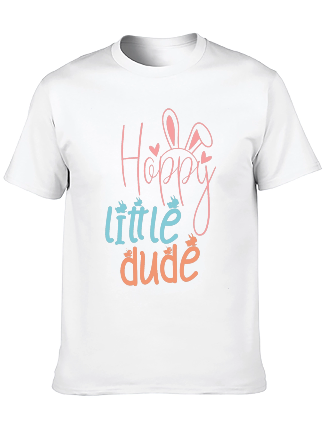 Hoppy Little Dude Easter Graphic Tee - Black