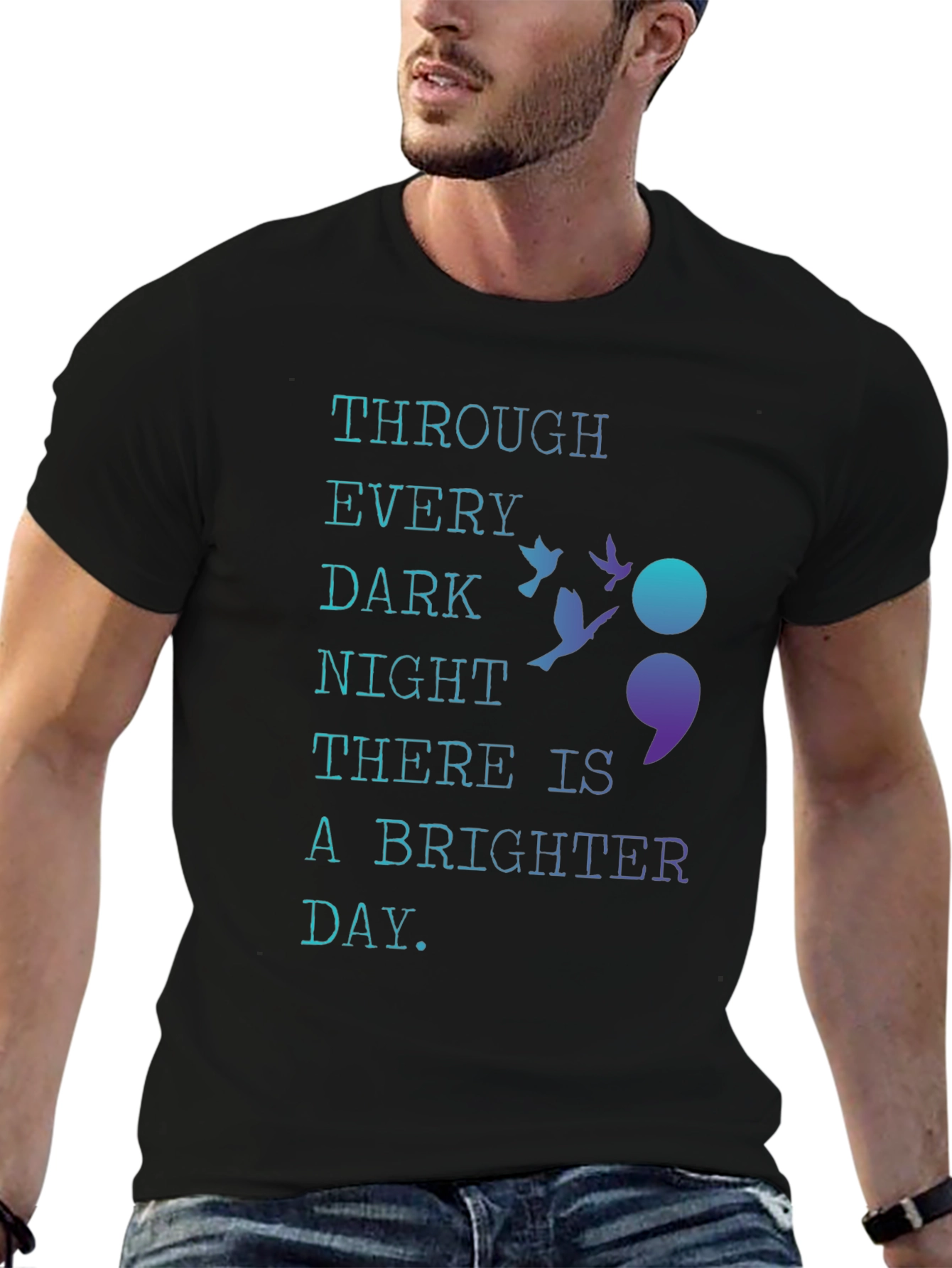 Inspirational Semicolon T-Shirt - Hope & Resilience