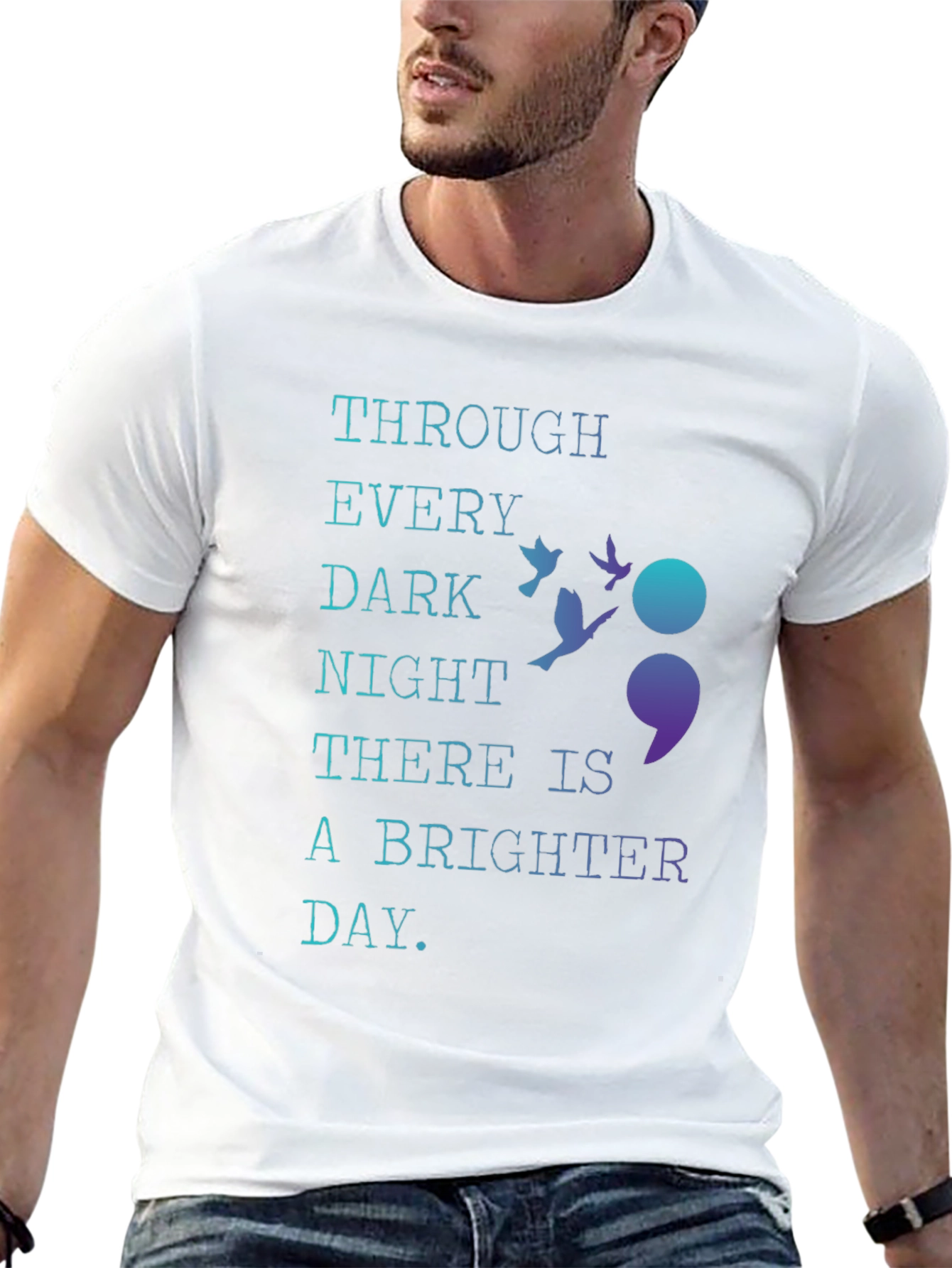 Inspirational Semicolon T-Shirt - Hope & Resilience