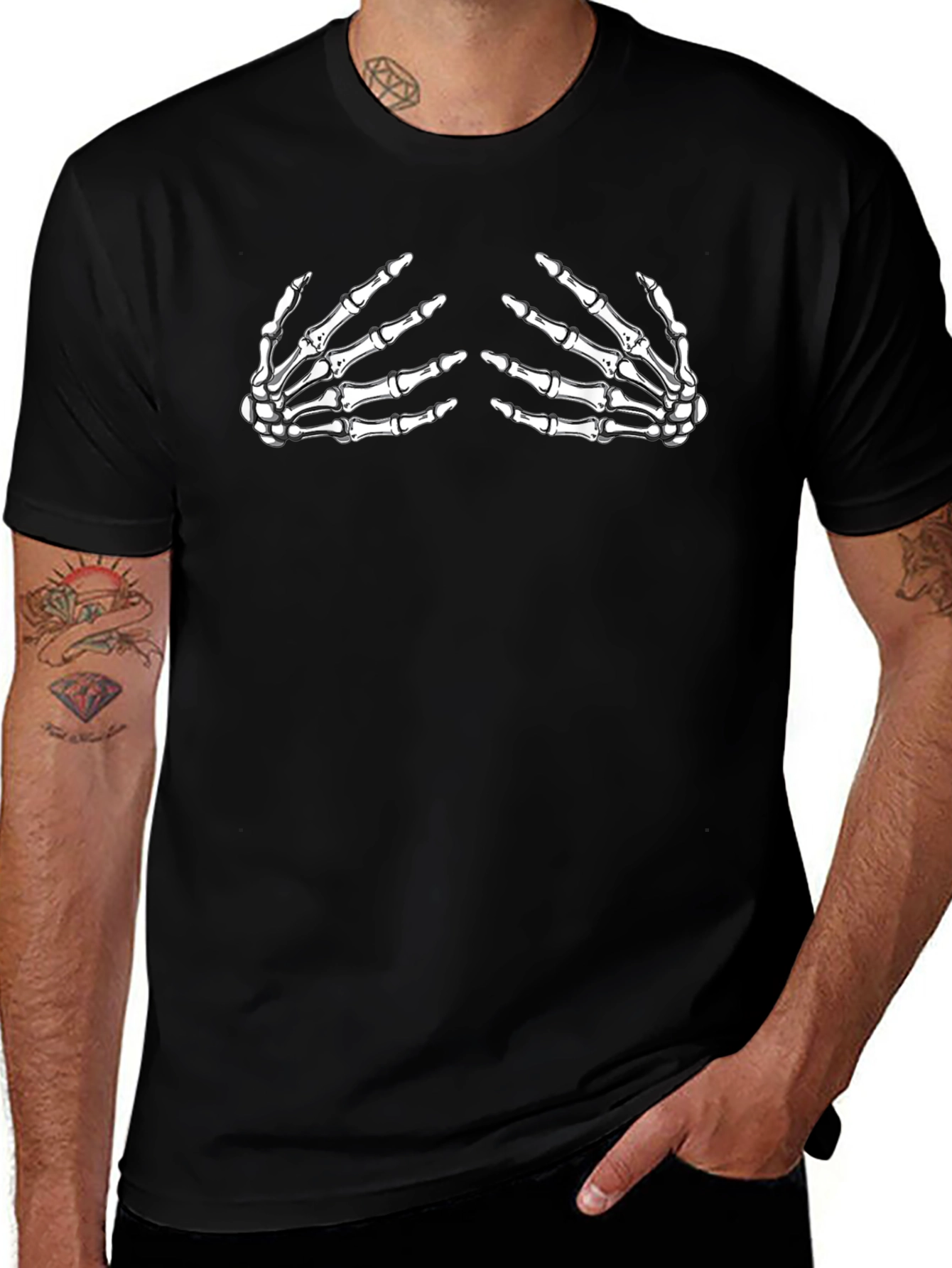Skeleton Hand T-Shirt - Halloween Graphic Tee
