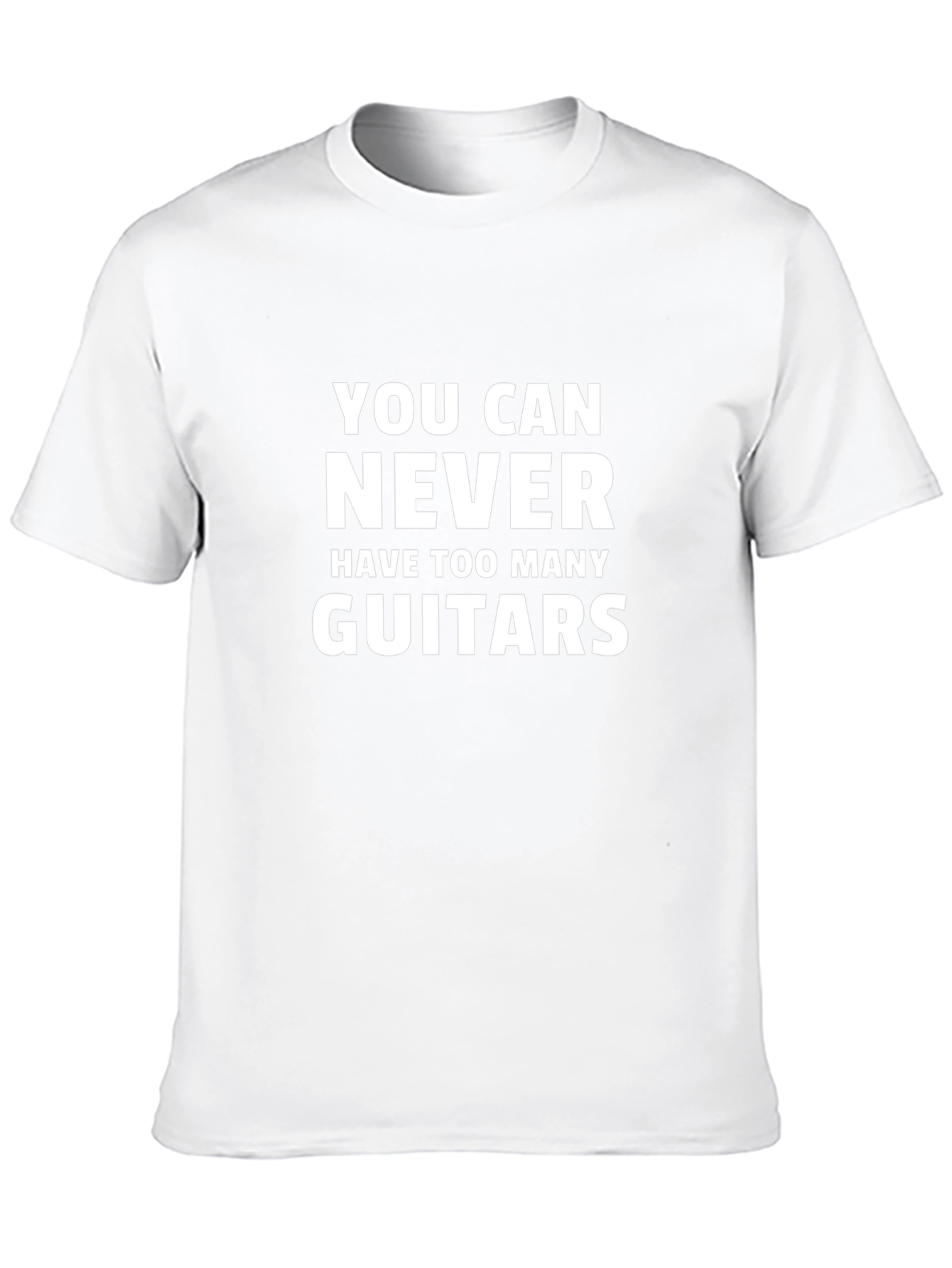 You Can Never Have Too Many Guitars Black T-Shirt