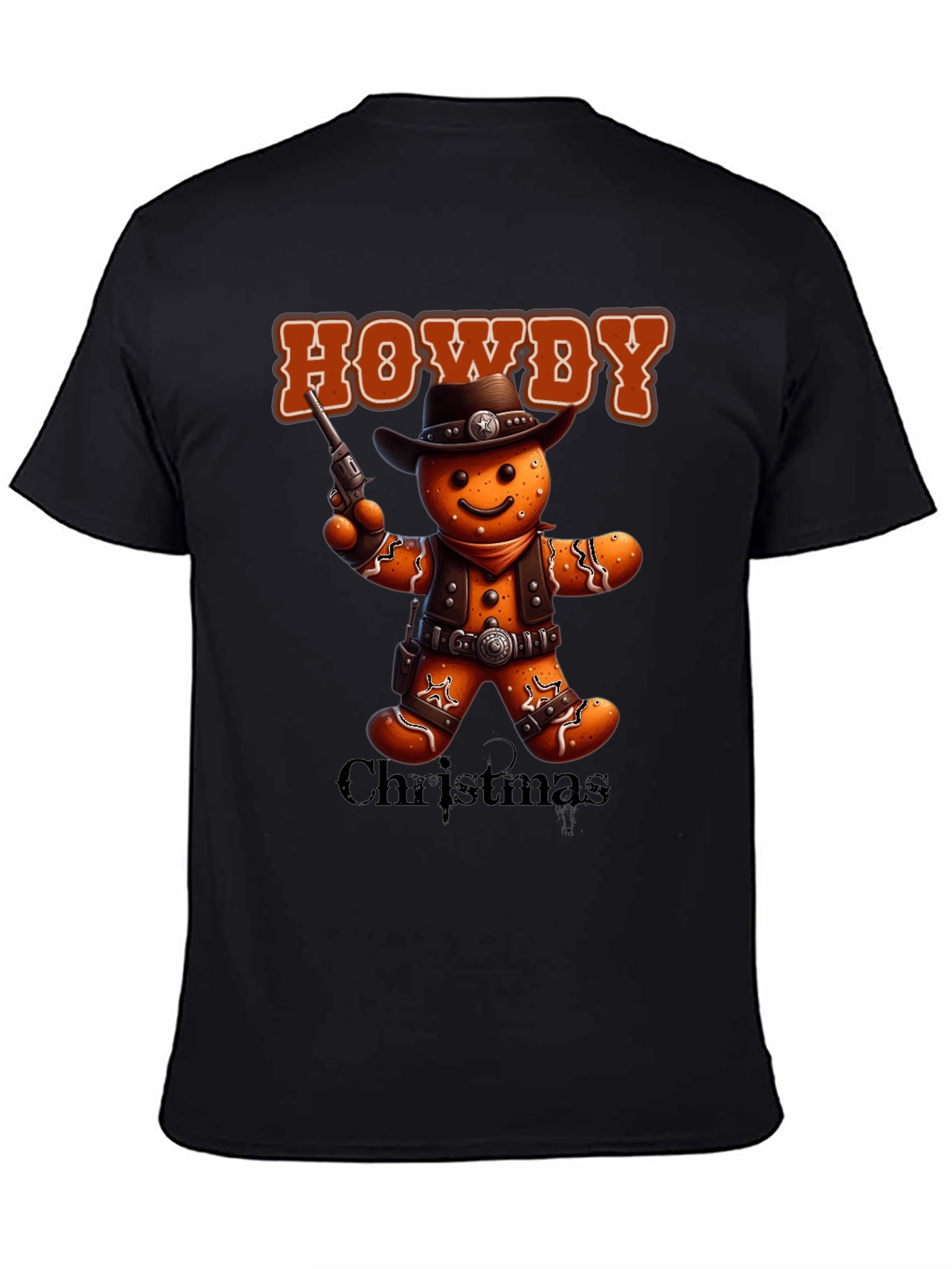 Howdy Christmas Gingerbread Cowboy T-Shirt
