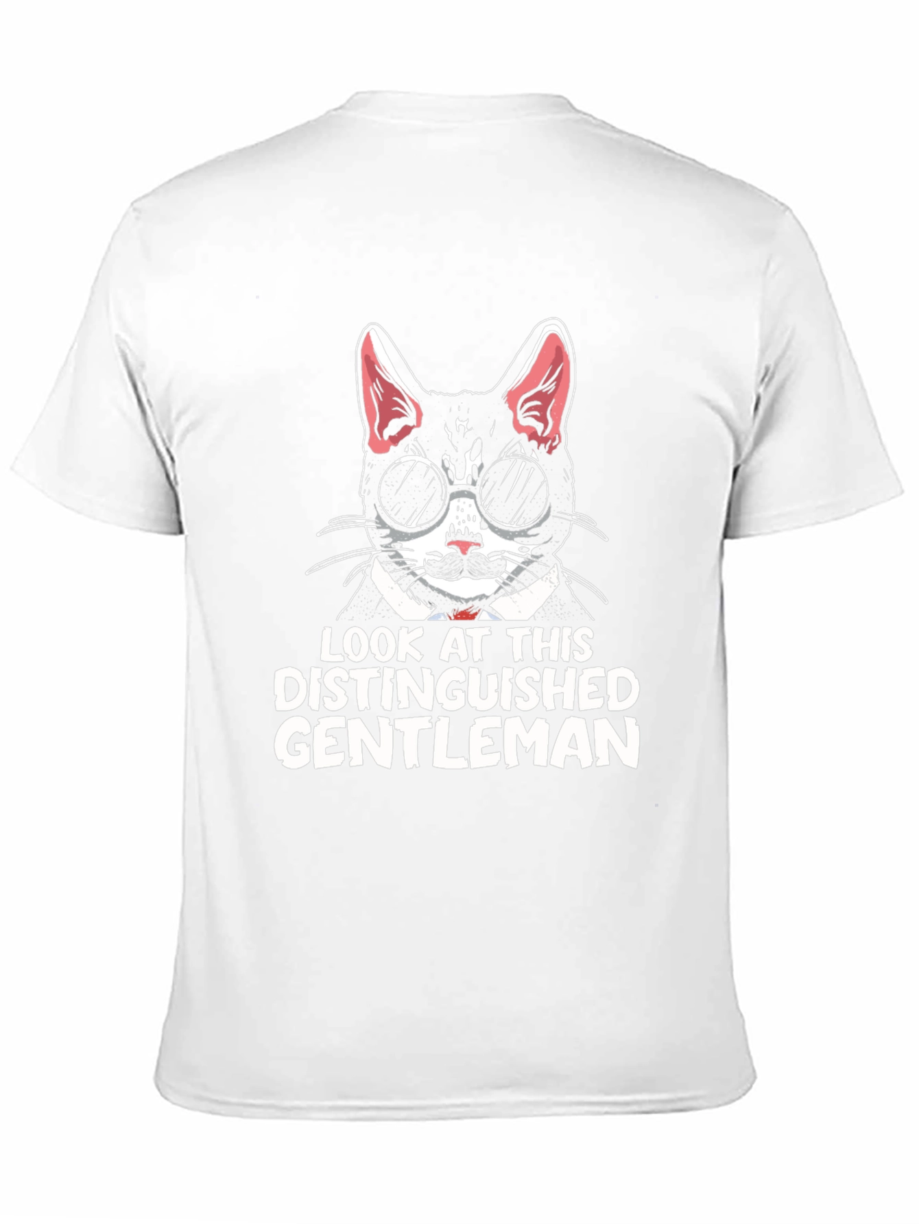 Distinguished Gentleman Cat Graphic T-Shirt