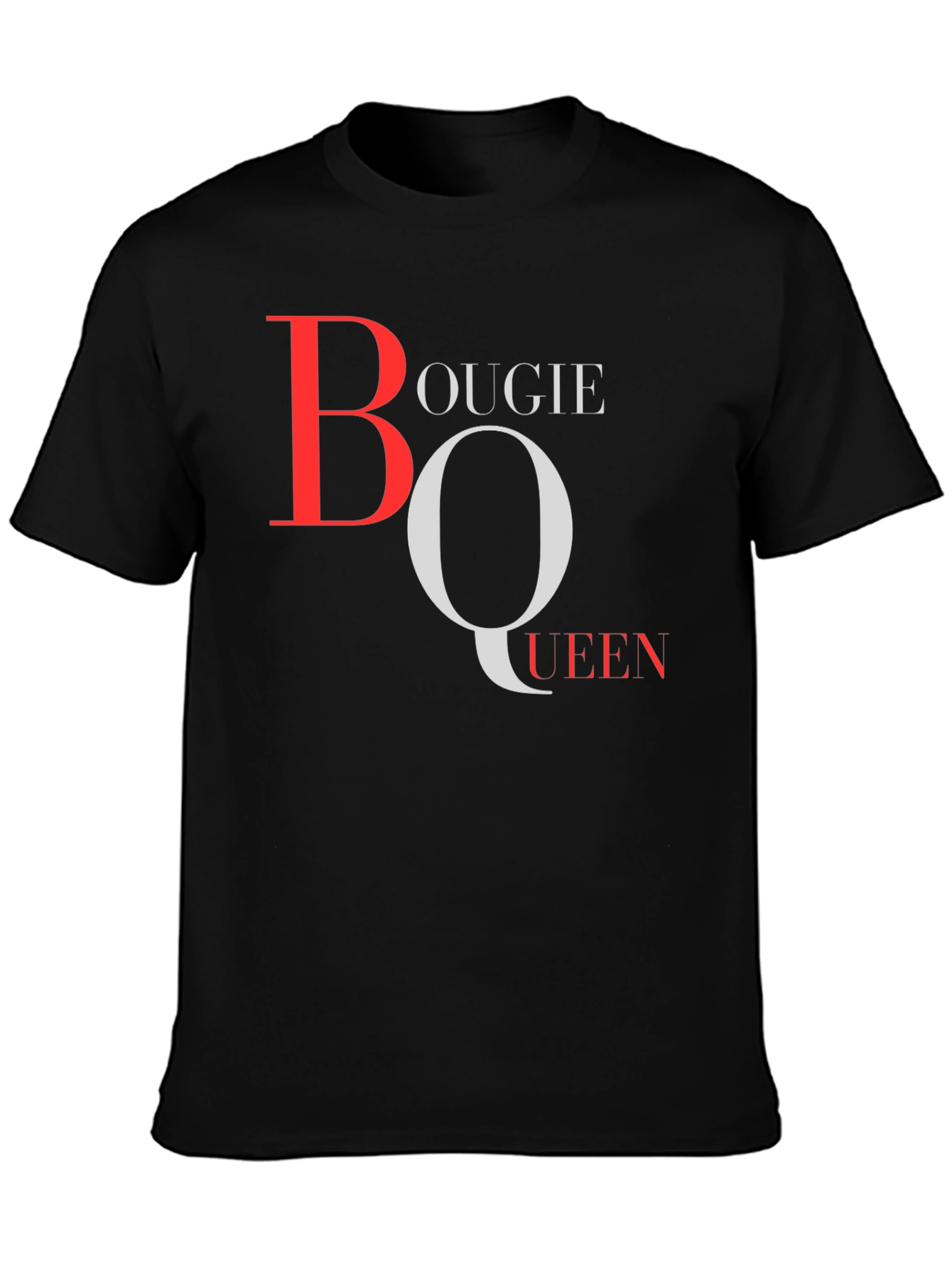 Bougie Queen Graphic T-Shirt - Stylish Crew Neck Tee