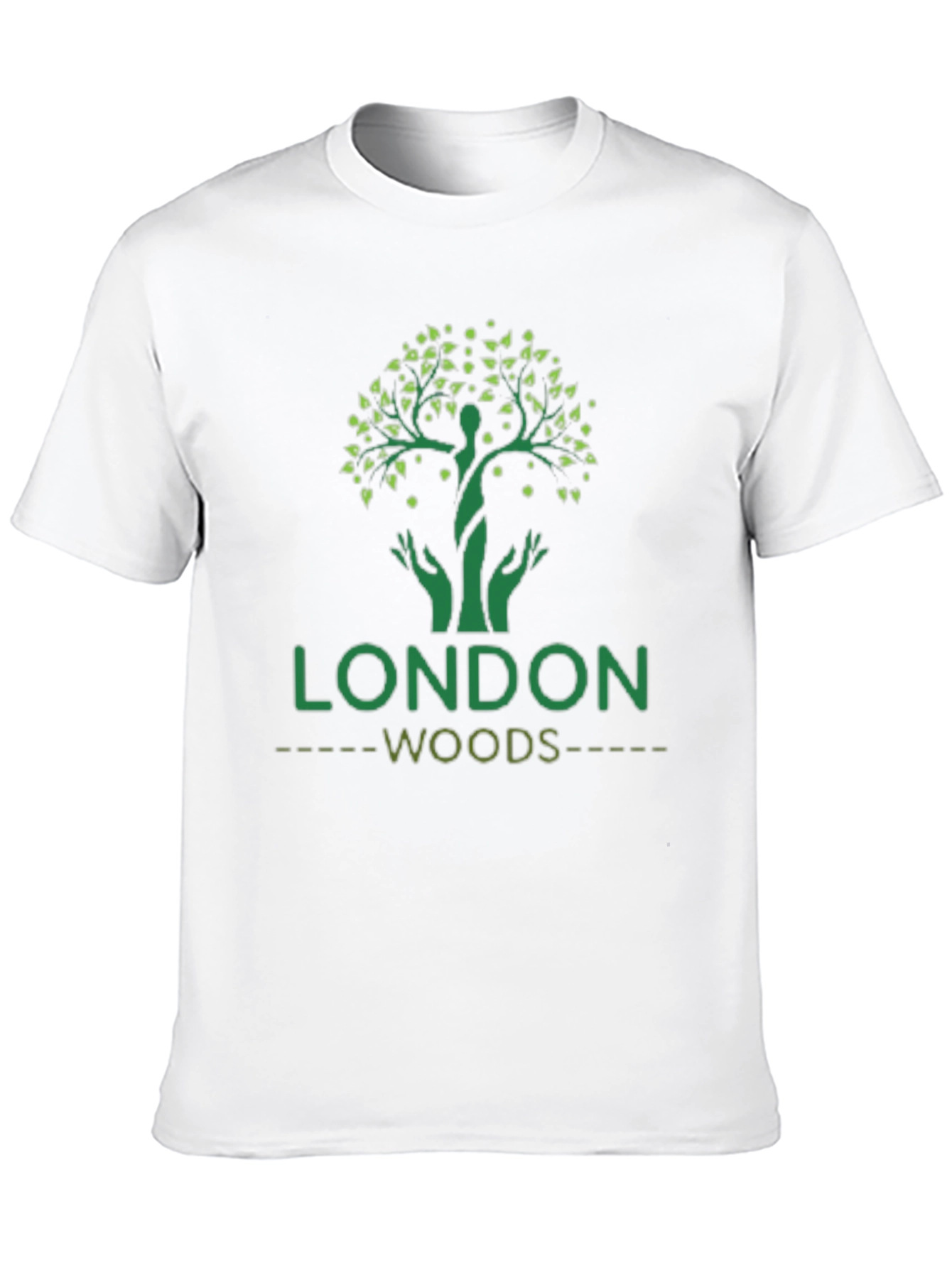 London Woods Tree Graphic Black T-Shirt