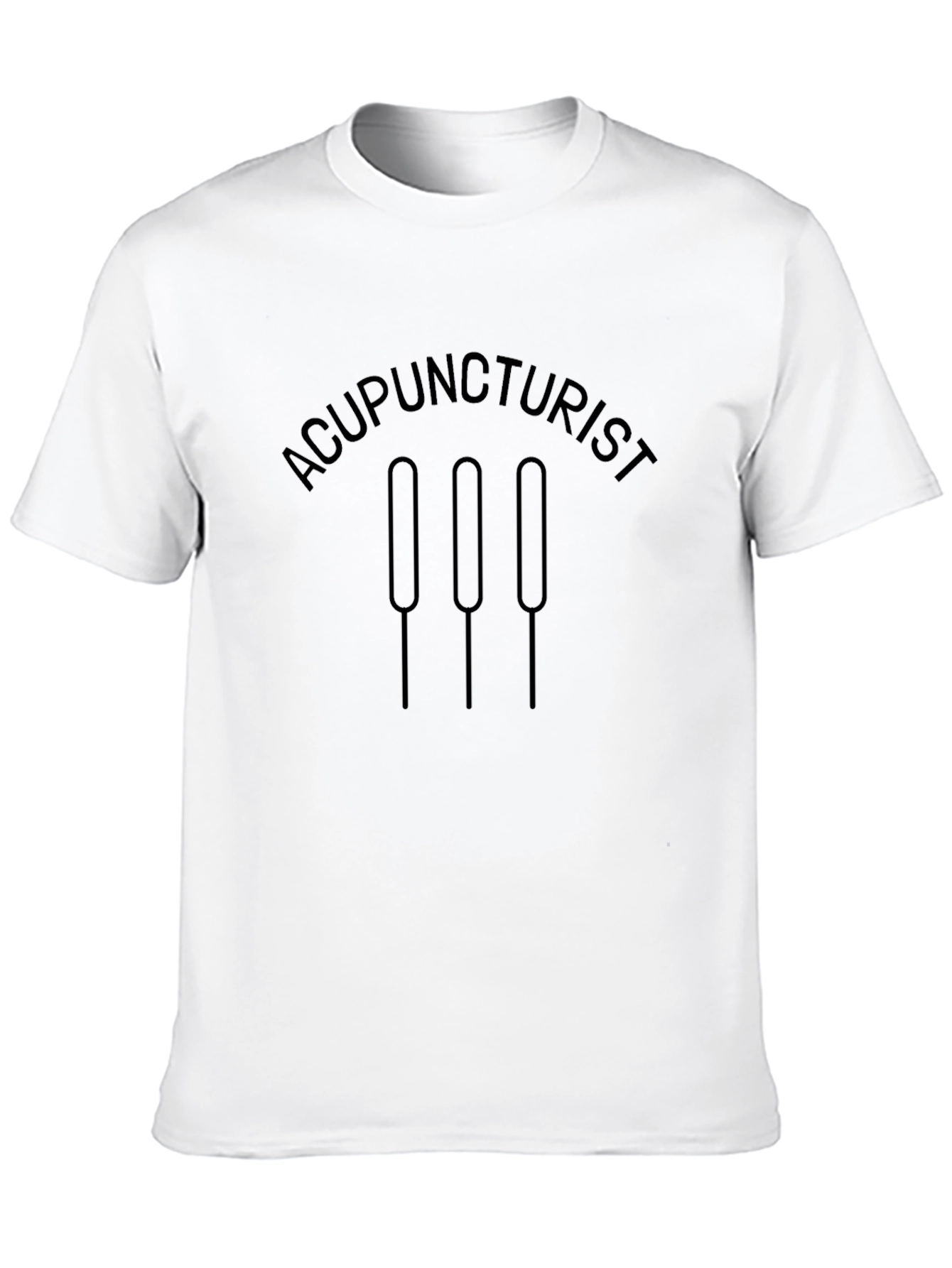 Acupuncturist Graphic Tee - Black Cotton T-Shirt