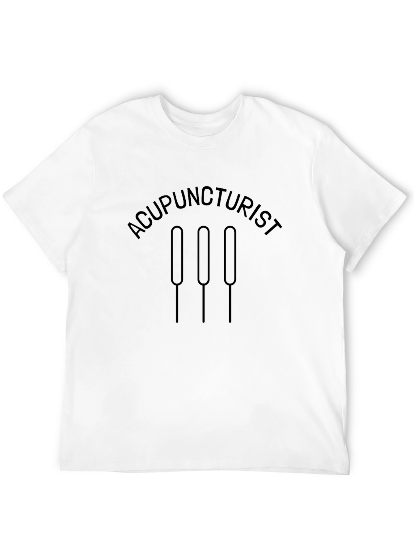Acupuncturist Graphic Tee - Black Cotton T-Shirt