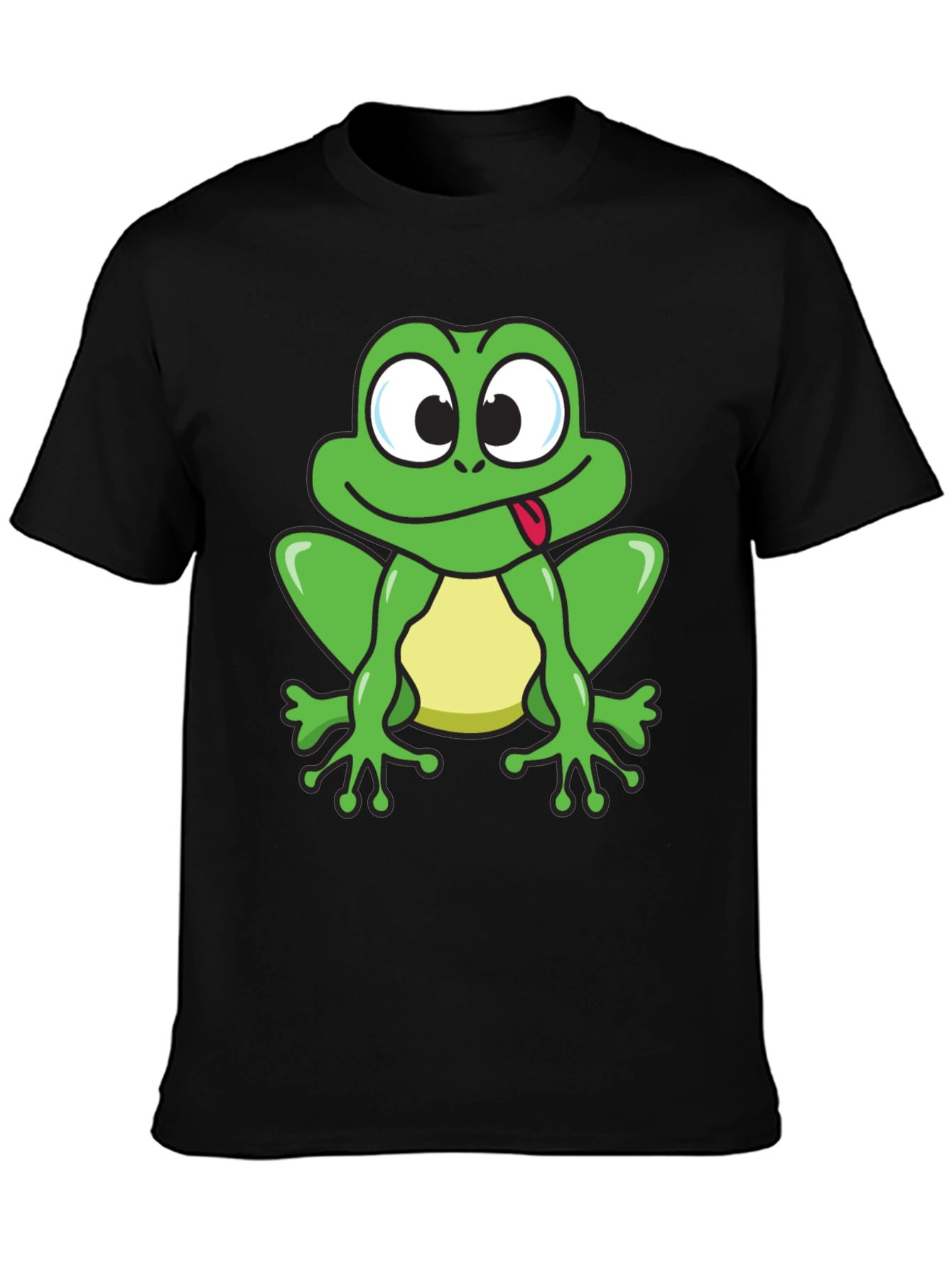 Funny Frog Tongue Out T-Shirt Mens Novelty Tee