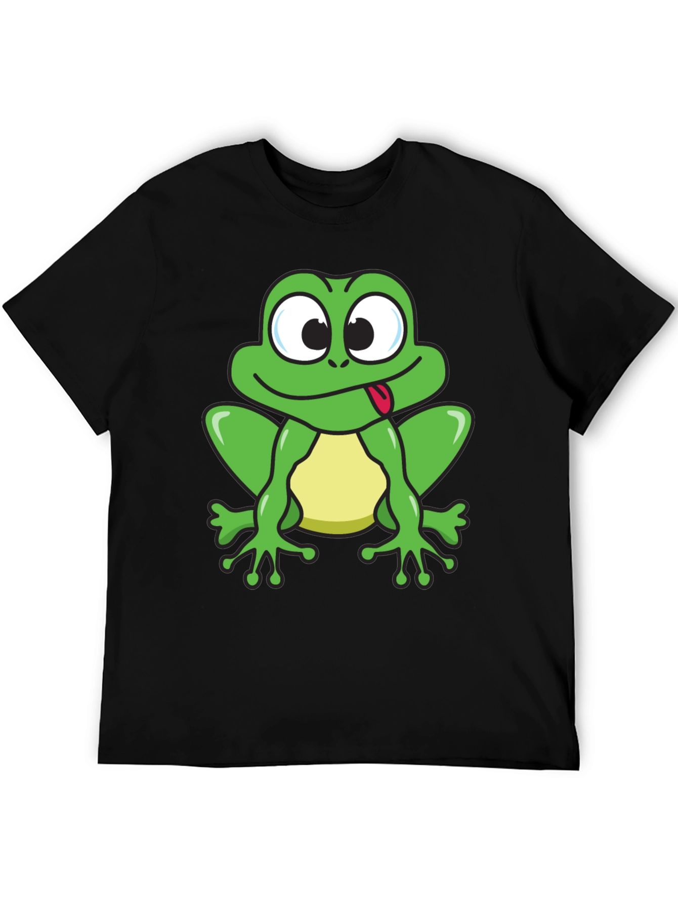 Funny Frog Tongue Out T-Shirt Mens Novelty Tee
