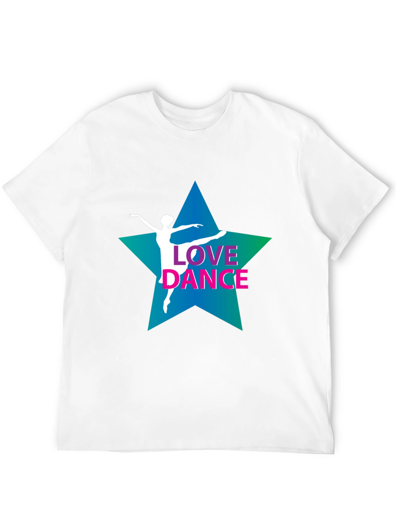 Love Dance Graphic Tee - Black Cotton T-Shirt