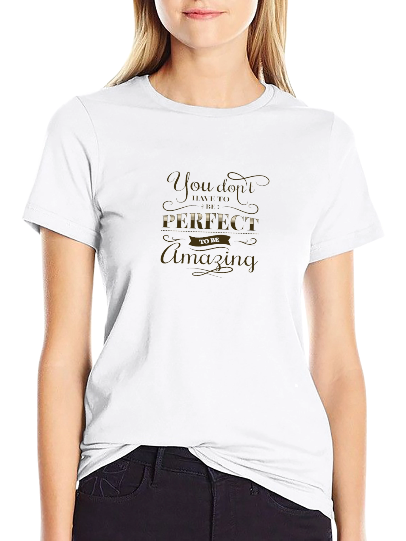 Amazing Imperfection T-Shirt - Motivational Quote