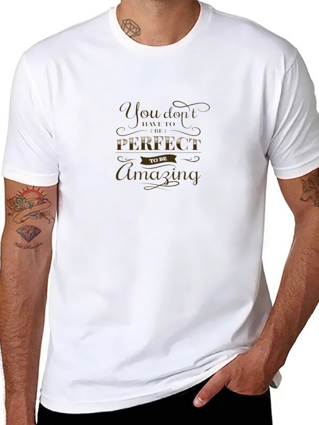 Amazing Imperfection T-Shirt - Motivational Quote