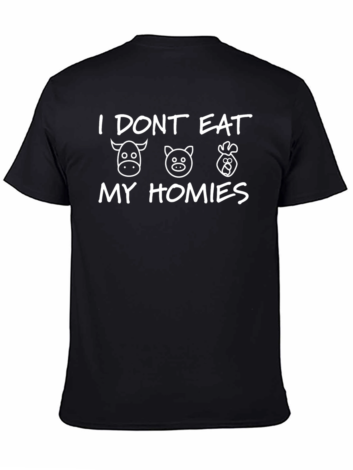Vegan I Dont Eat My Homies Graphic T-Shirt