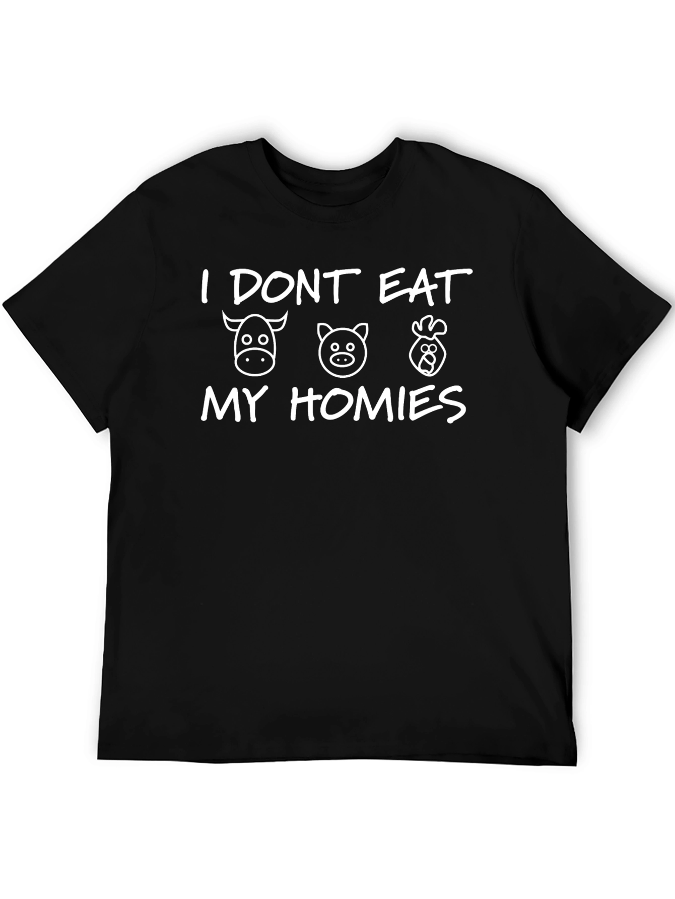 Vegan I Dont Eat My Homies Graphic T-Shirt