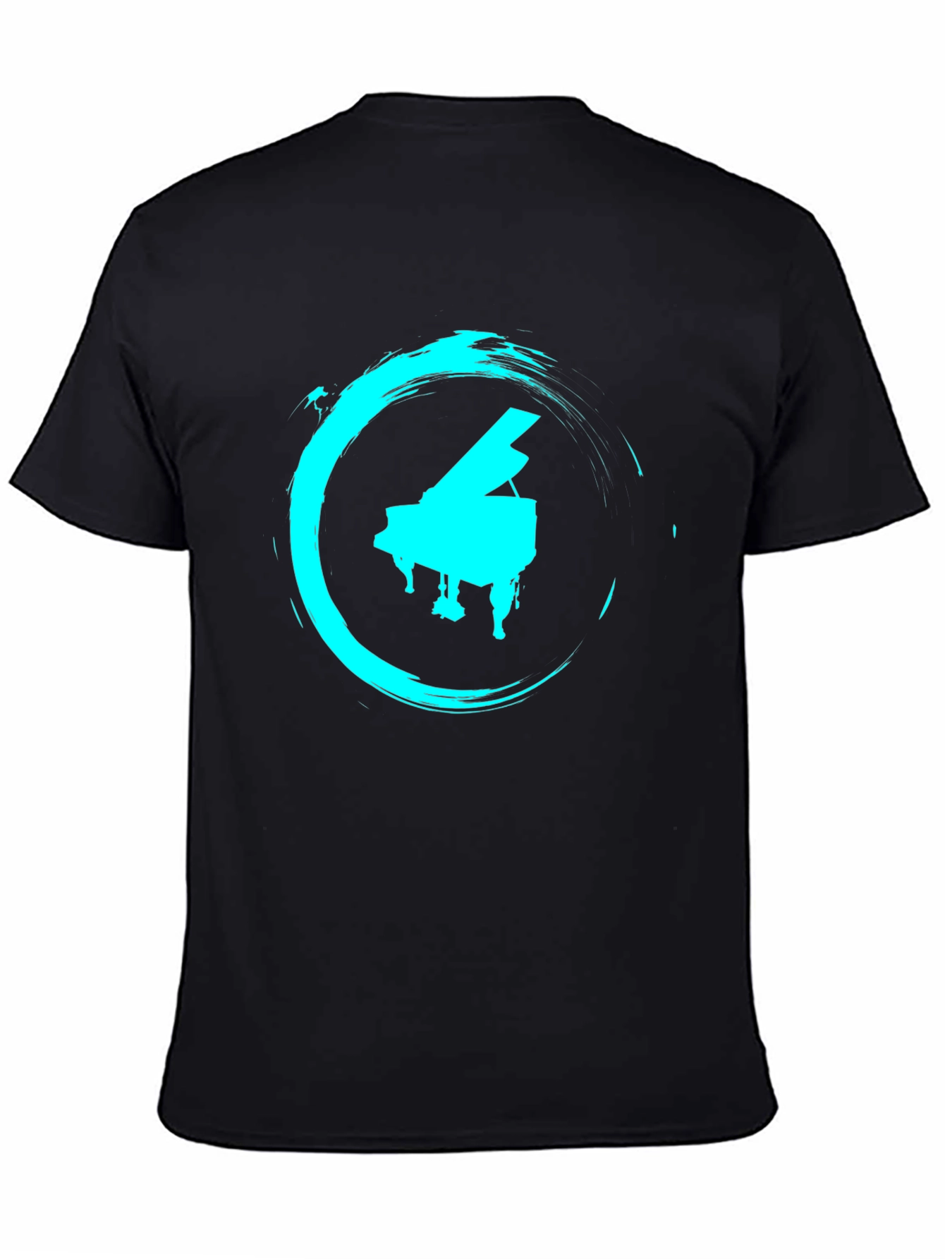 Piano Circle Graphic Tee - Cool Musician Style