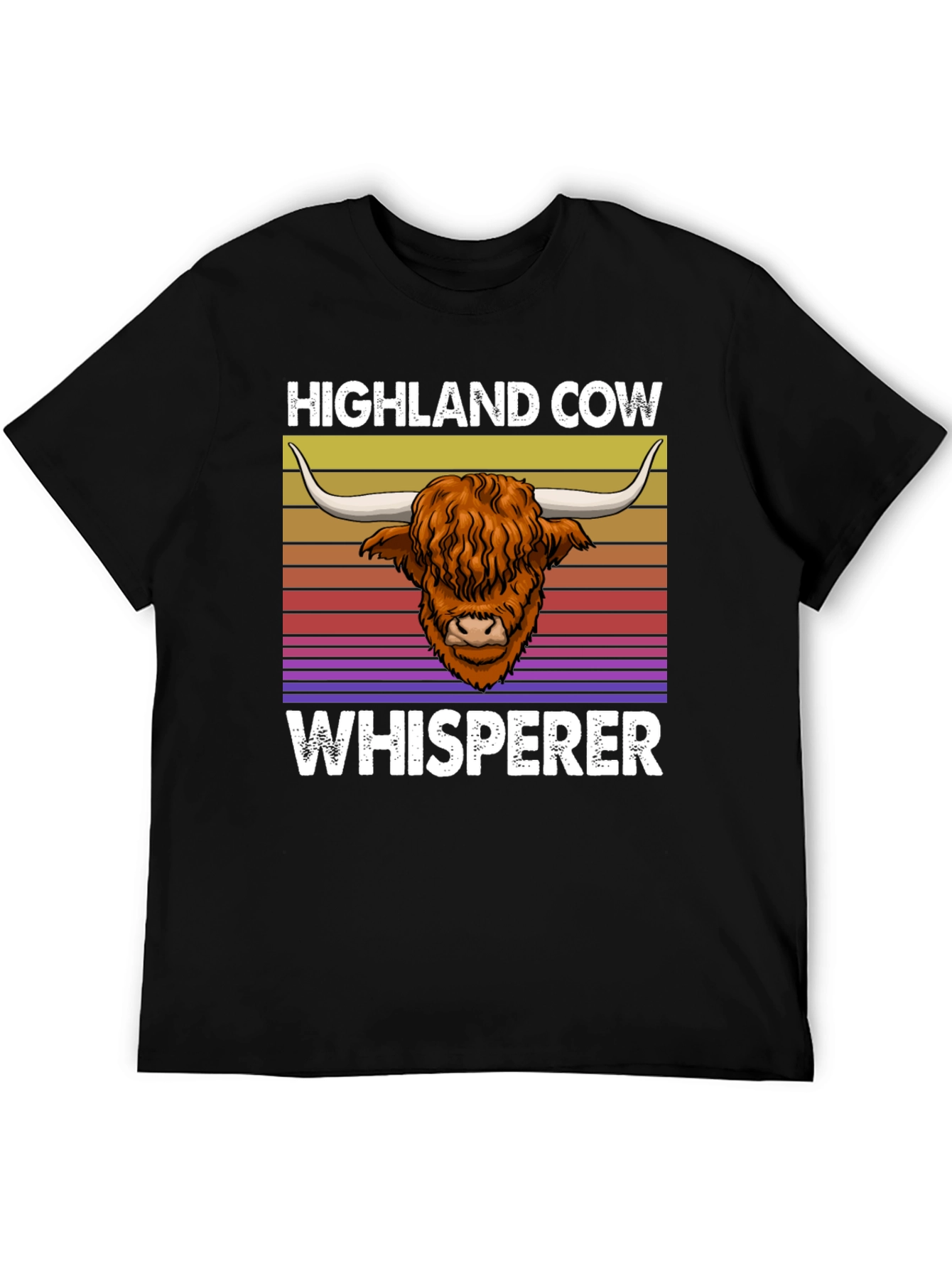 Highland Cow Whisperer T-Shirt - Unique Animal Lover Tee