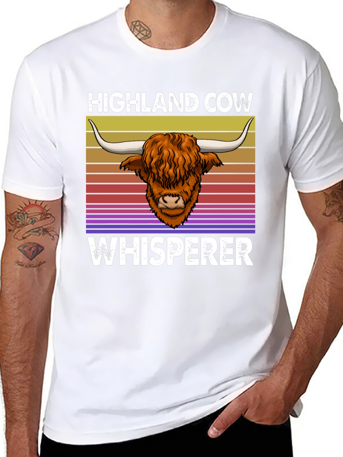 Highland Cow Whisperer T-Shirt - Unique Animal Lover Tee