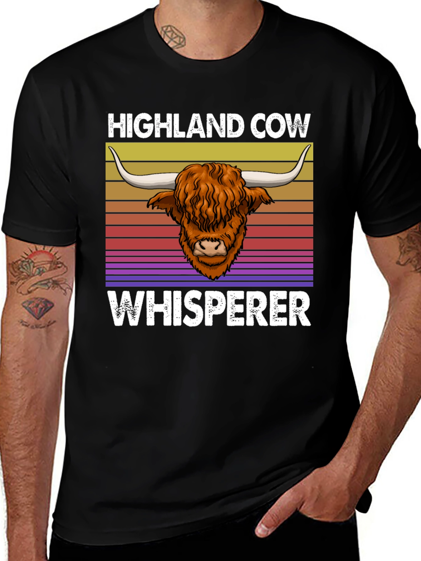 Highland Cow Whisperer T-Shirt - Unique Animal Lover Tee