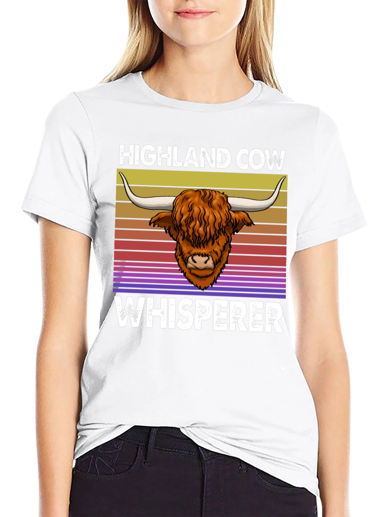 Highland Cow Whisperer T-Shirt - Unique Animal Lover Tee