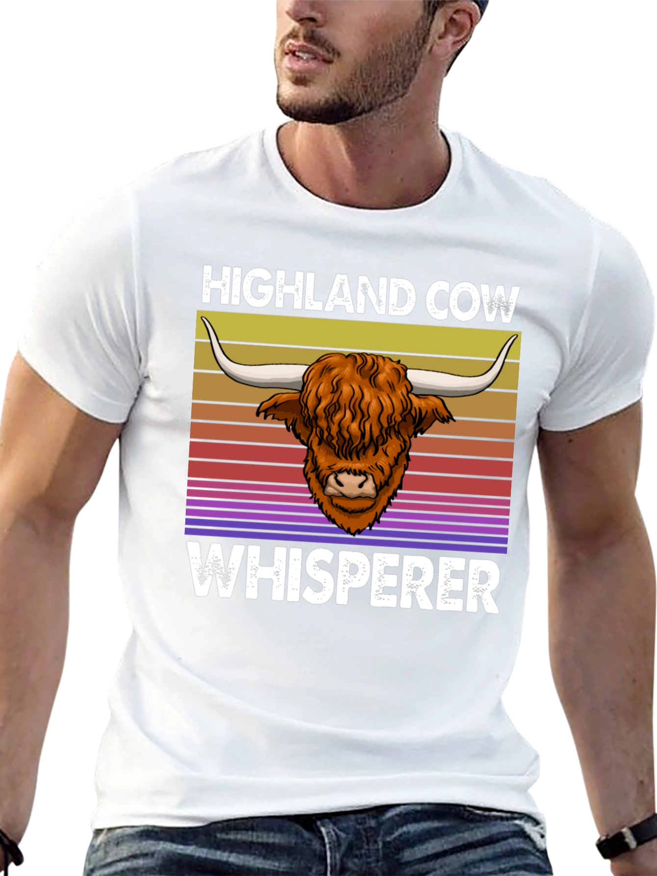 Highland Cow Whisperer T-Shirt - Unique Animal Lover Tee