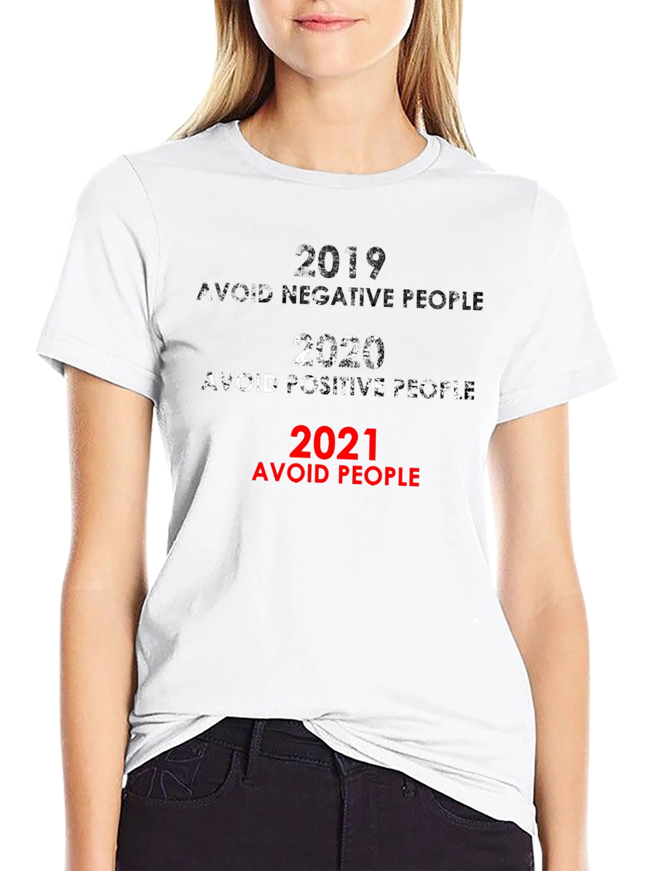 2019-2021 Avoid People Sarcastic T-Shirt