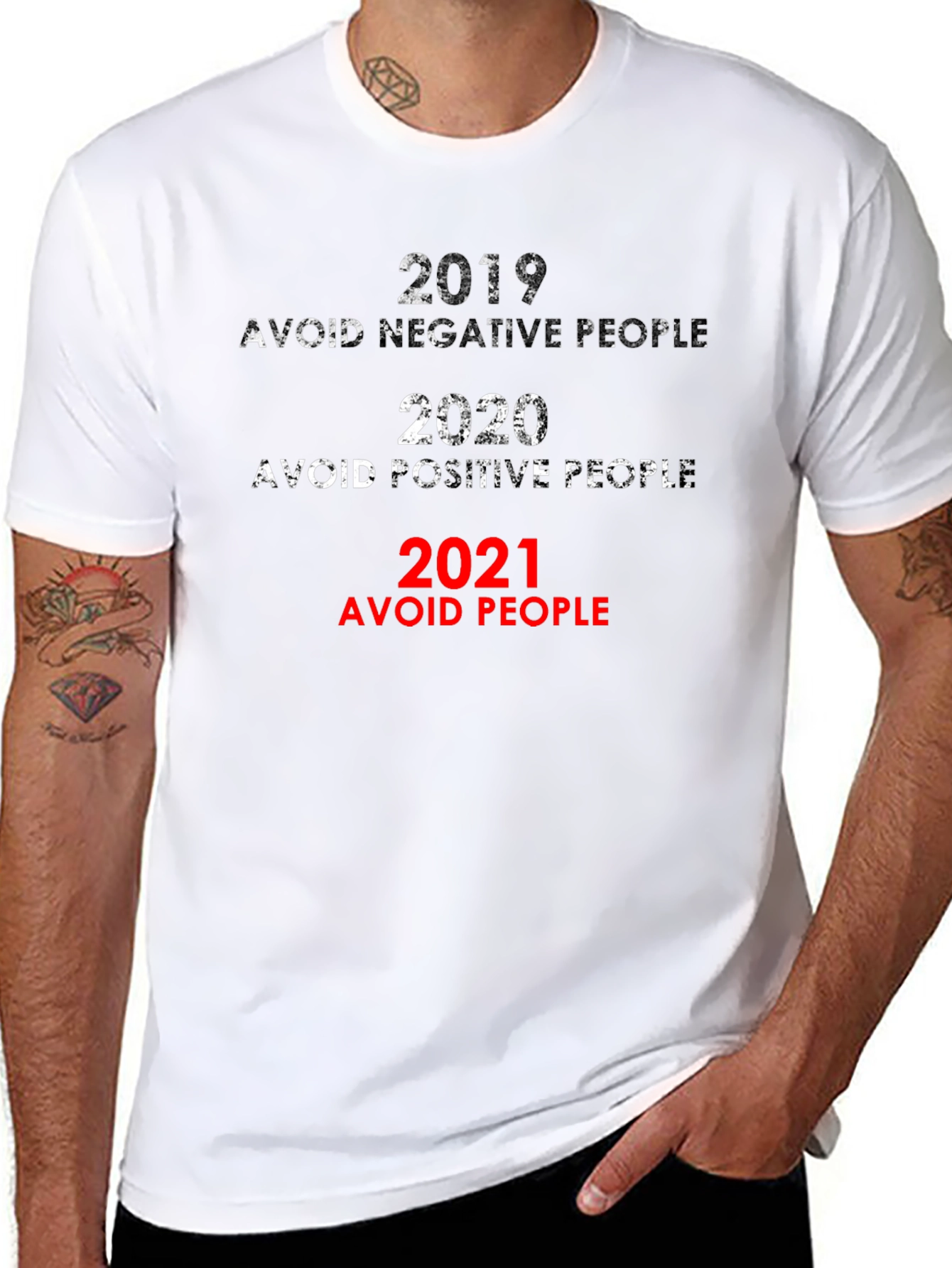 2019-2021 Avoid People Sarcastic T-Shirt