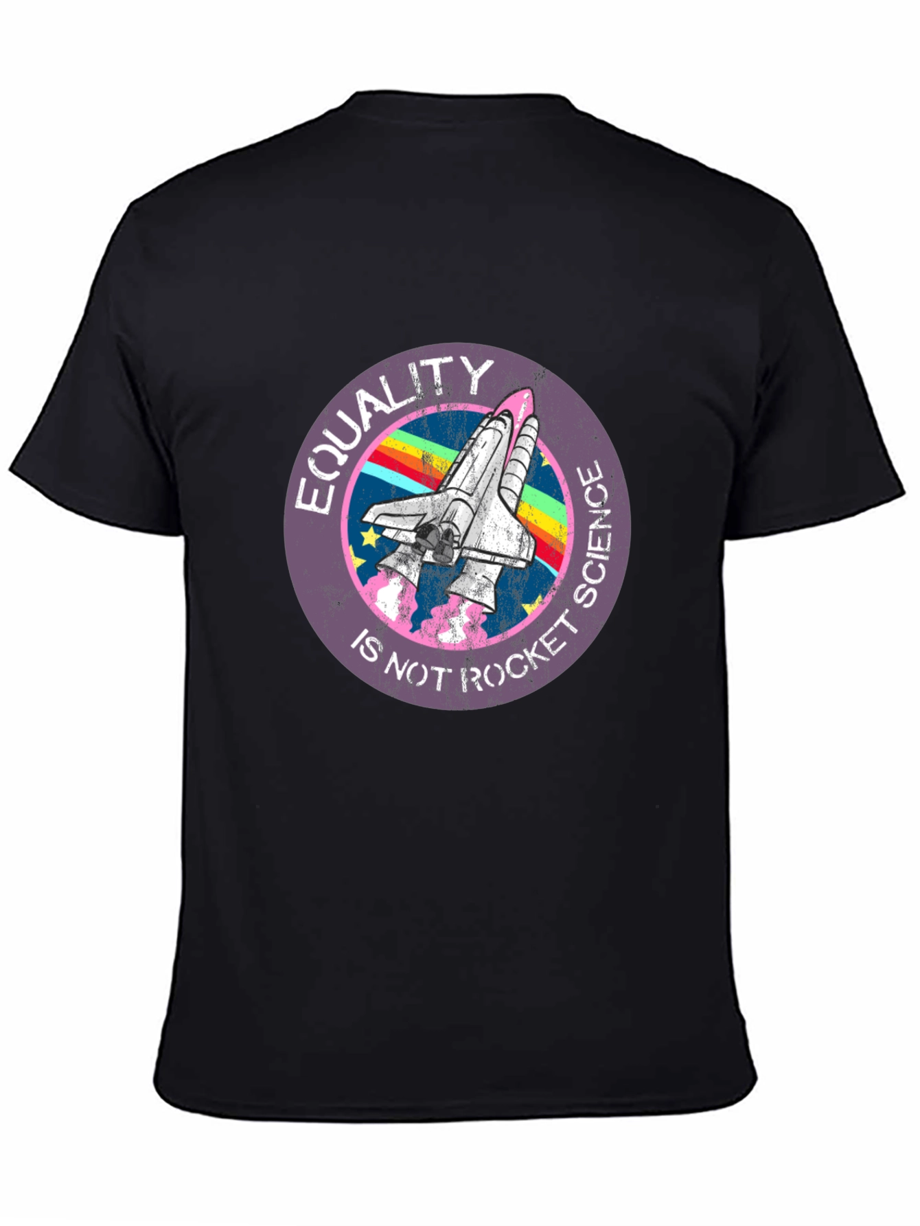 Equality is Not Rocket Science Black T-Shirt