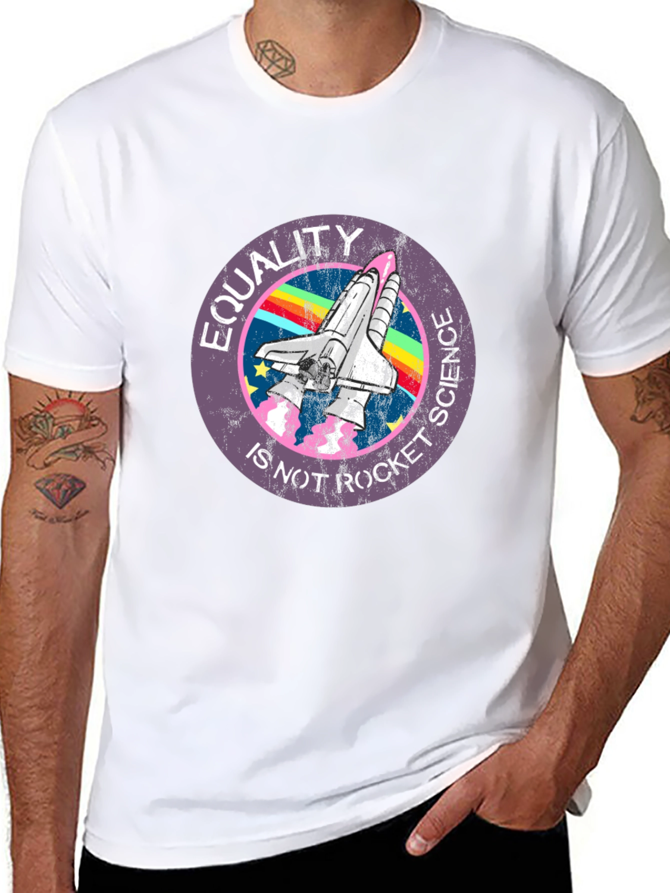 Equality is Not Rocket Science Black T-Shirt