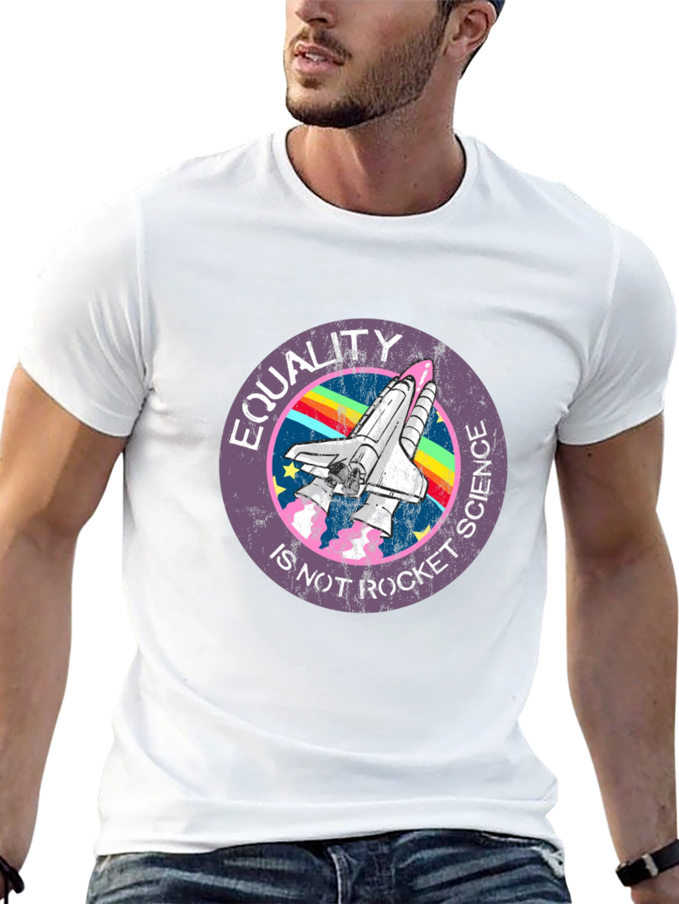 Equality is Not Rocket Science Black T-Shirt