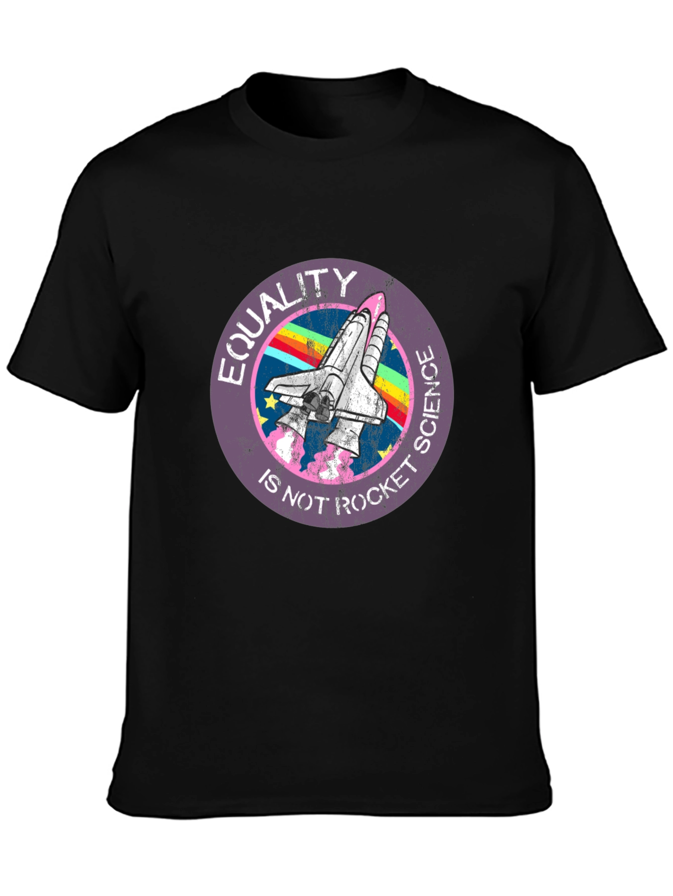Equality is Not Rocket Science Black T-Shirt