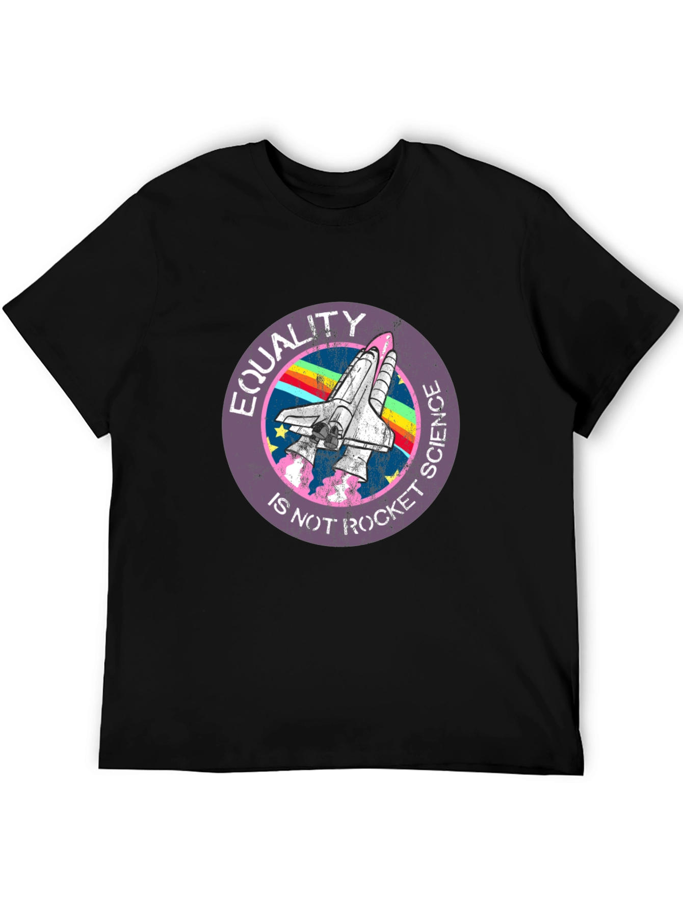 Equality is Not Rocket Science Black T-Shirt