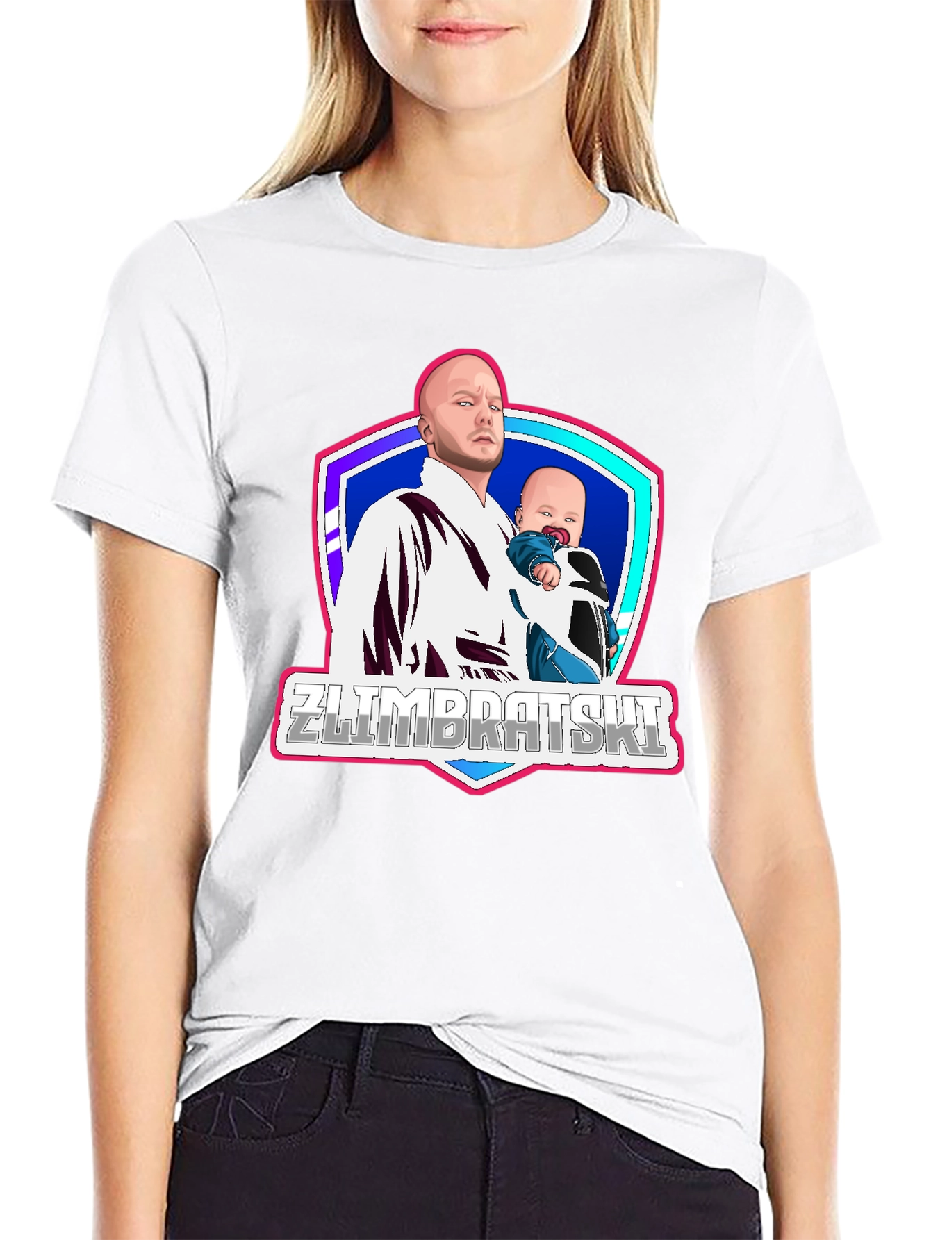 Zlimbratski Cartoon Graphic T-Shirt