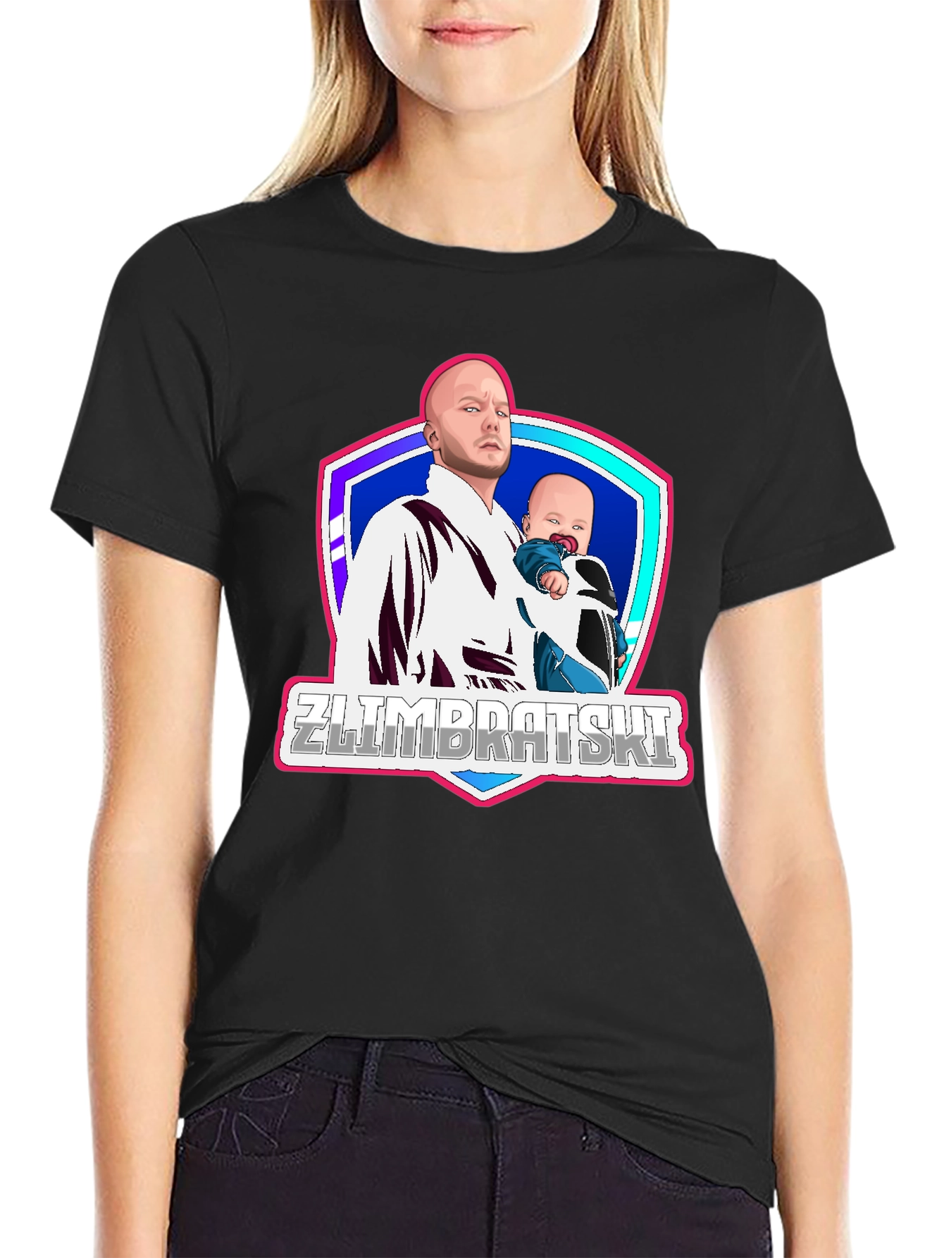 Zlimbratski Cartoon Graphic T-Shirt
