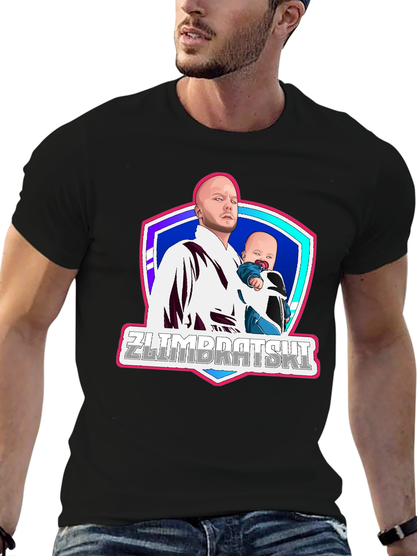Zlimbratski Cartoon Graphic T-Shirt